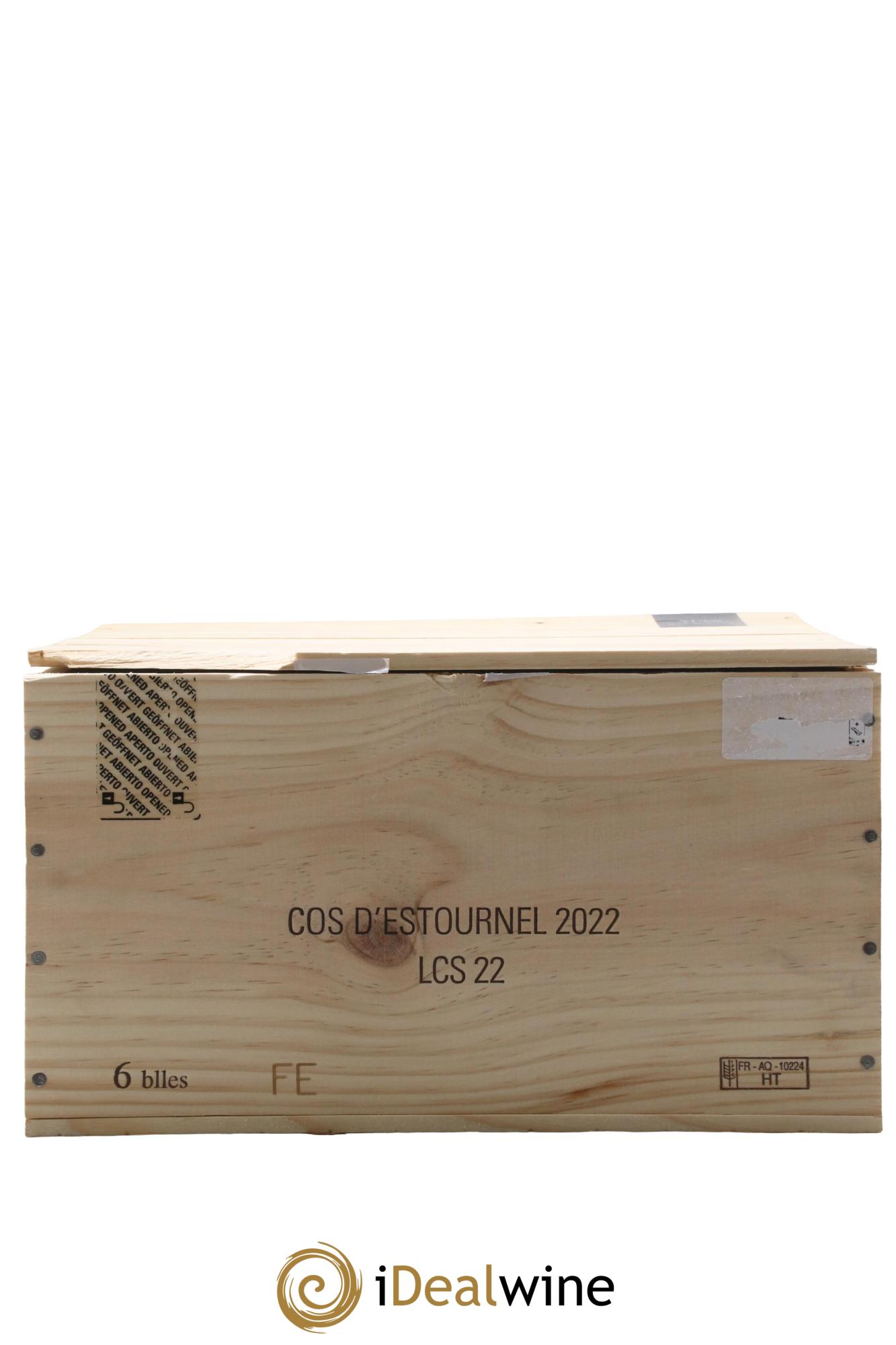 Cos d'Estournel 2ème Grand Cru Classé 2022 - Posten von 6 Flaschen - 4