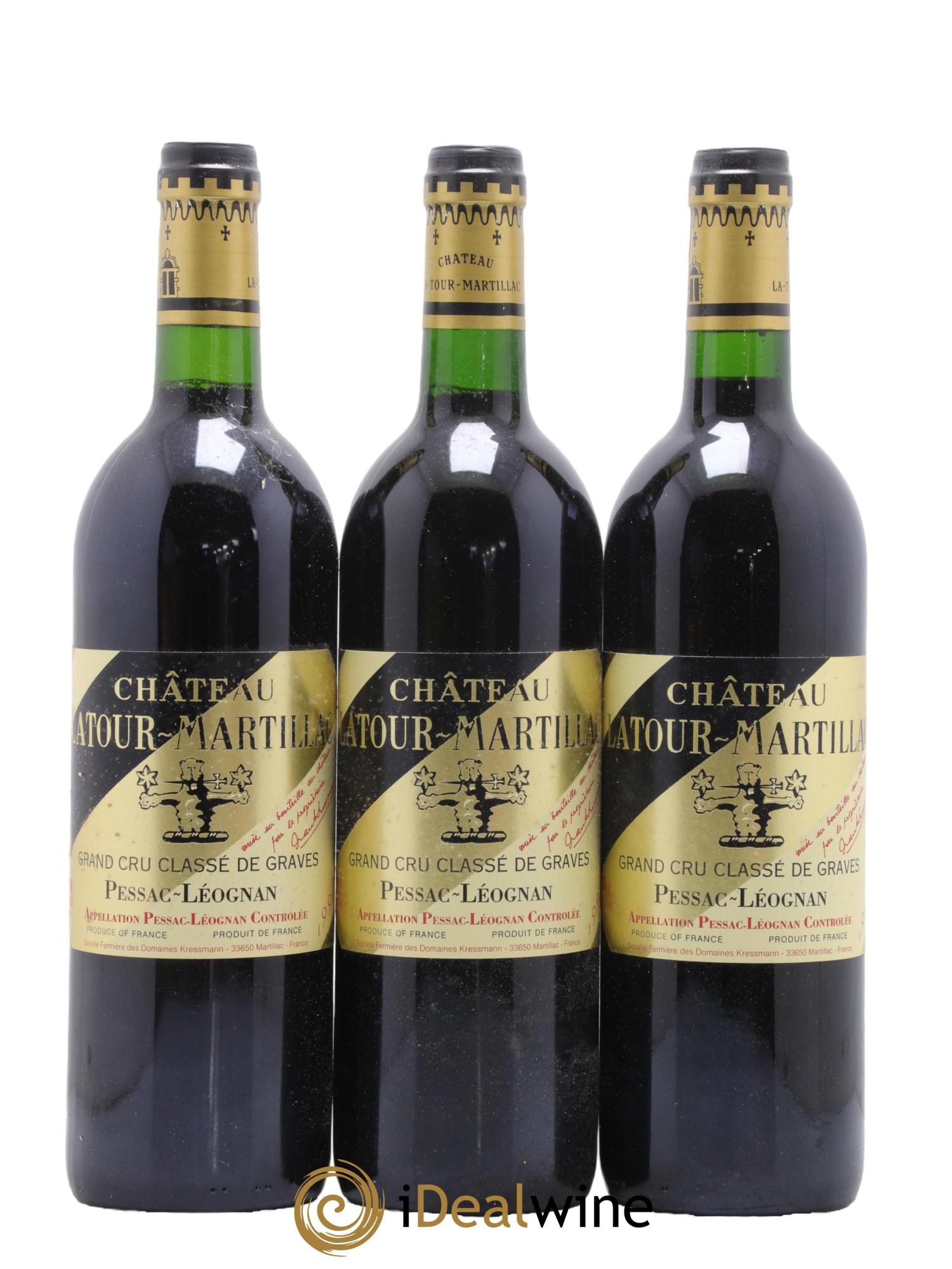 Château Latour-Martillac Cru Classé de Graves 1997 - Lot de 12 bouteilles - 1