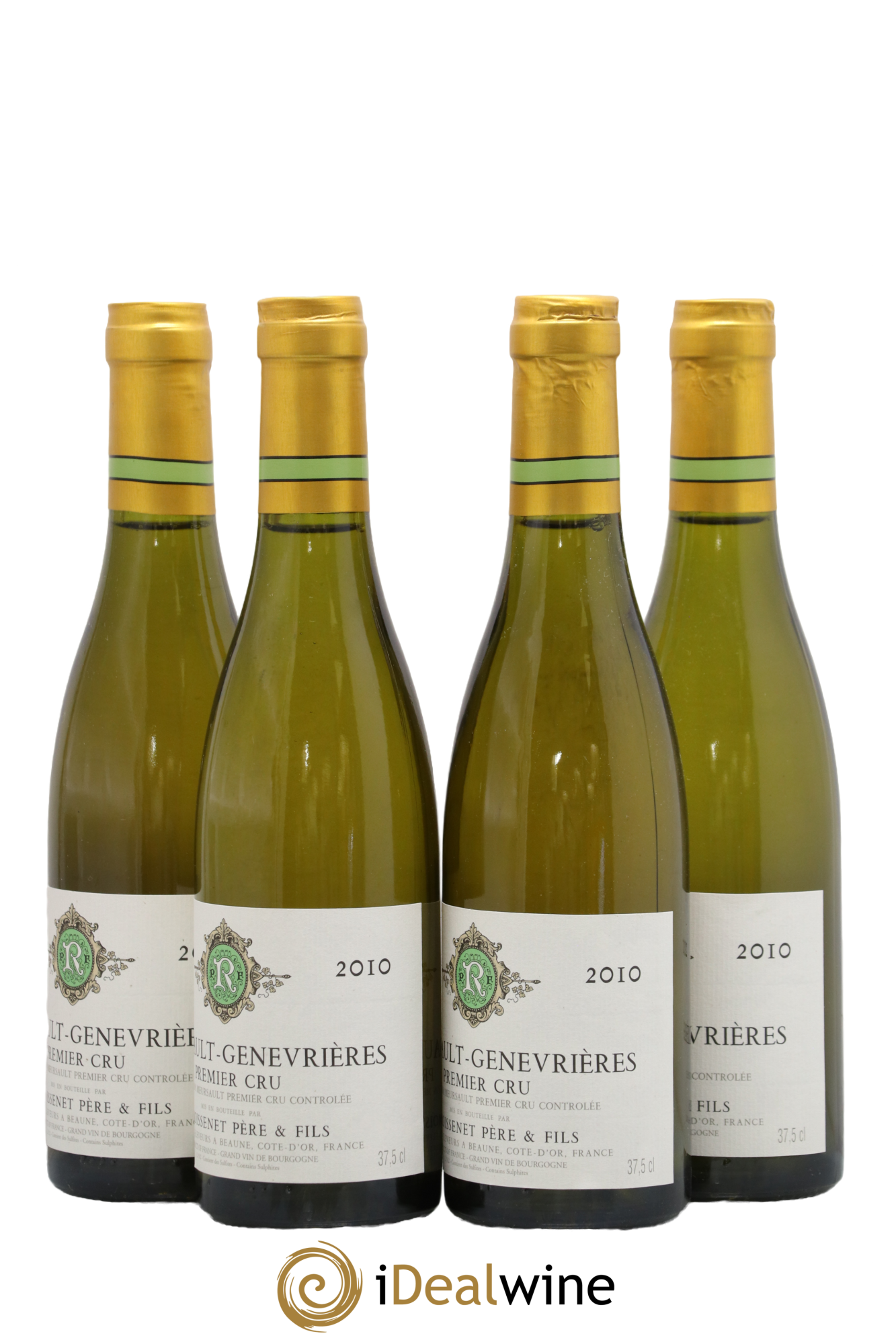 Meursault 1er Cru Genevrières Remoissenet Père et Fils 2010 - Lot de 4 demi bouteilles - 1