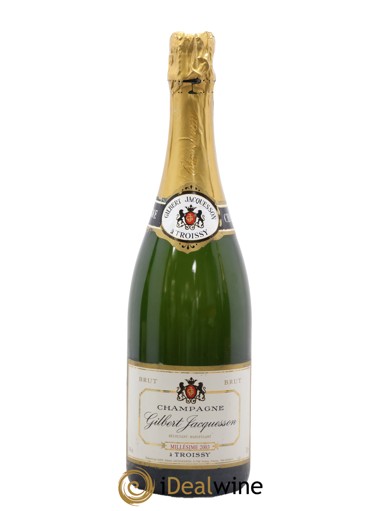 Champagne Brut Maison Gilbert Jacquesson 2003 - Lot de 1 bouteille - 0