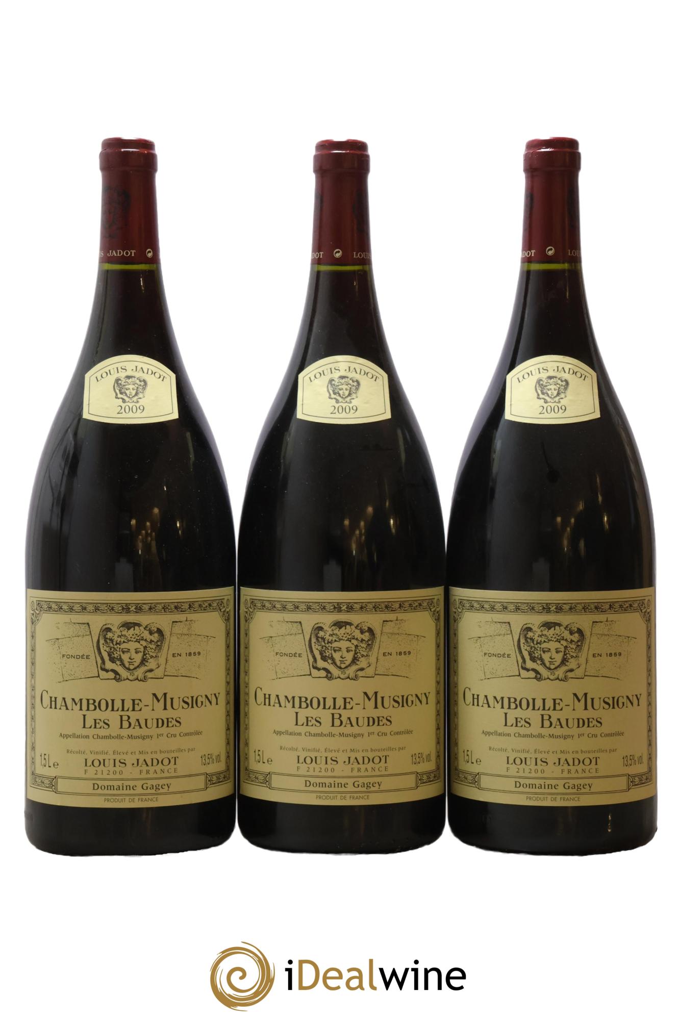 Chambolle-Musigny 1er Cru Les Baudes Louis Jadot 2009 - Lot de 3 magnums - 0