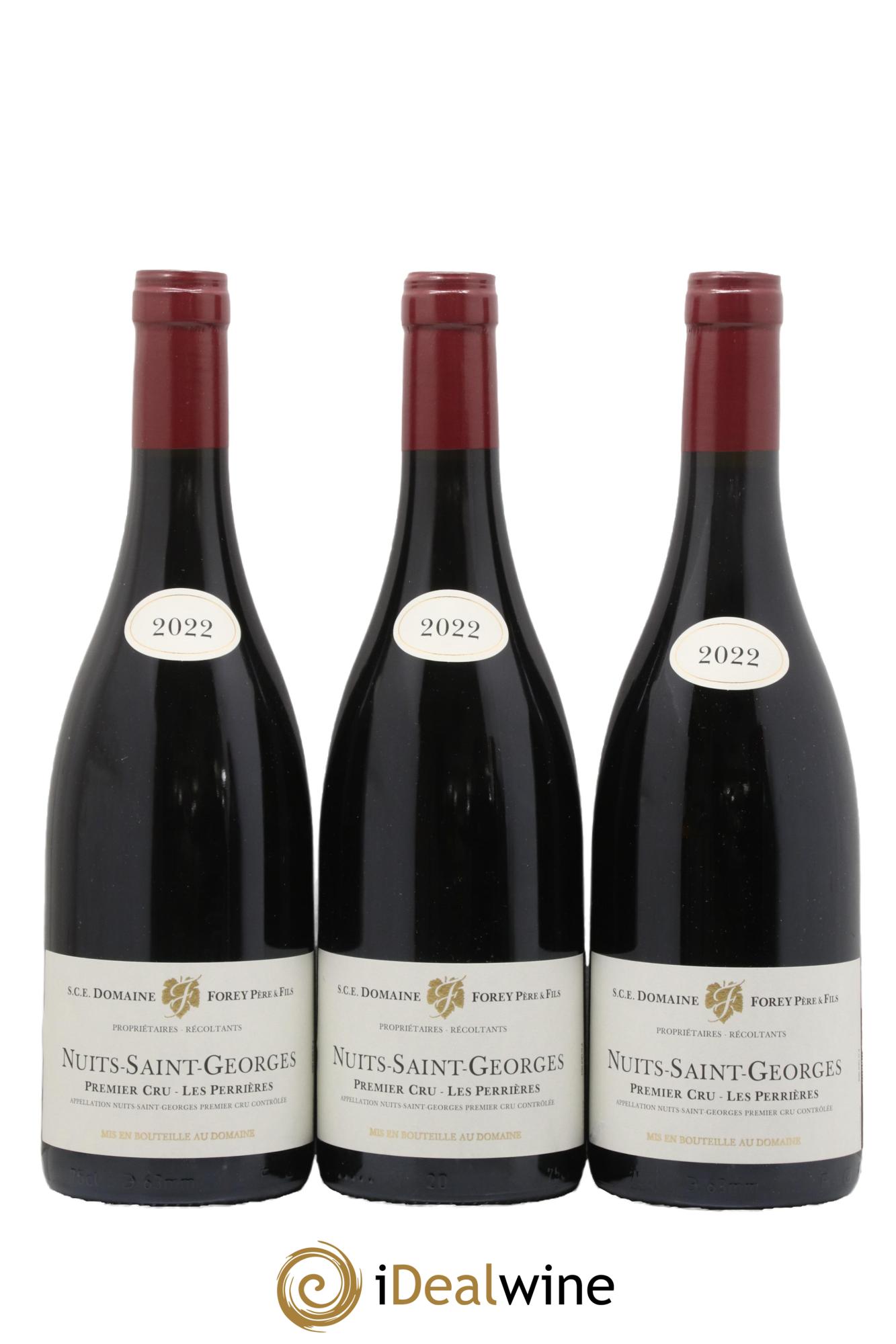 Nuits-Saint-Georges 1er Cru Les Perrières Forey Père et Fils (Domaine) 2022 - Lot de 3 bouteilles - 0