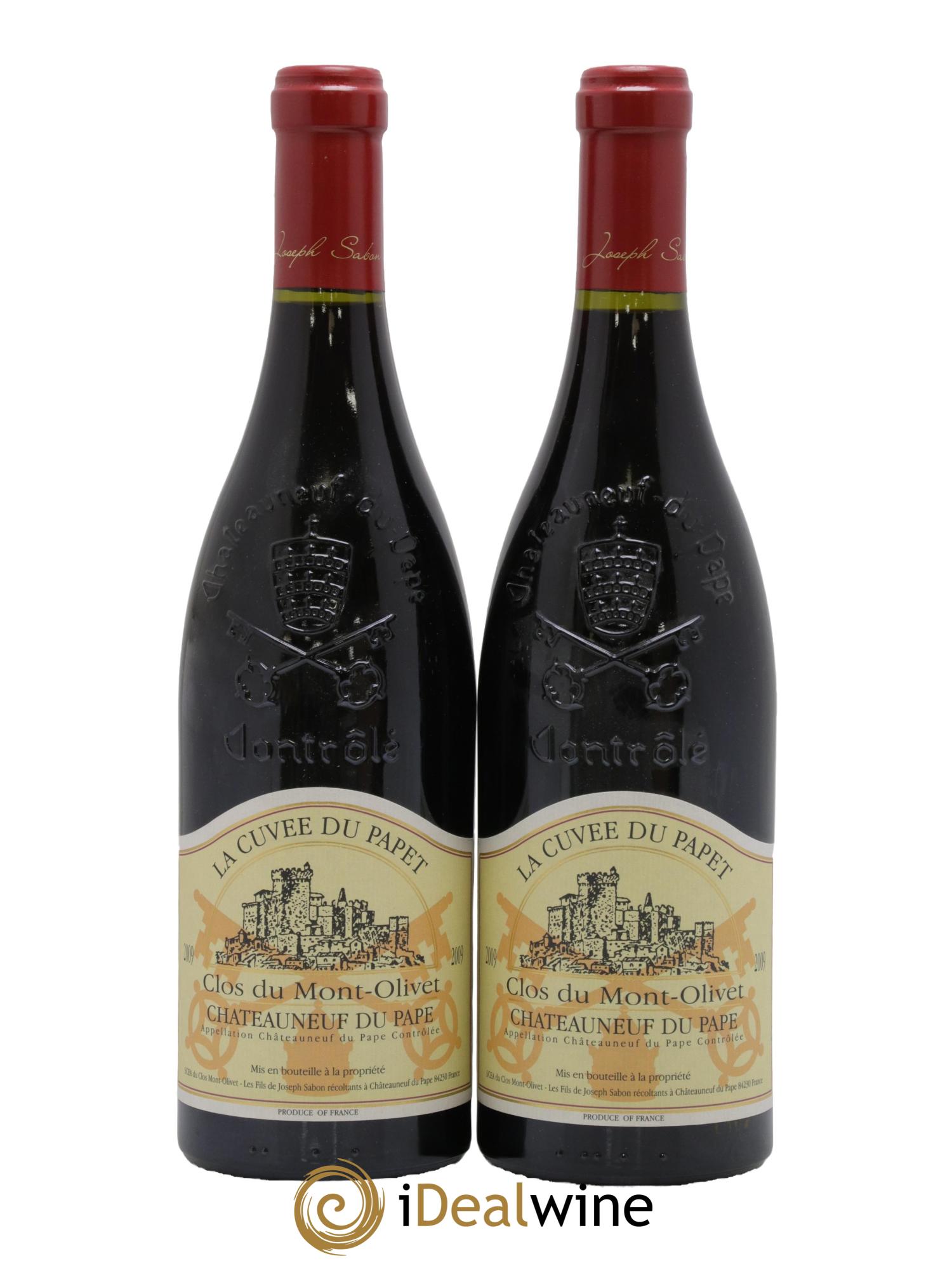 Châteauneuf-du-Pape Cuvée du Papet Clos du Mont-Olivet 2009 - Lot de 2 bouteilles - 0
