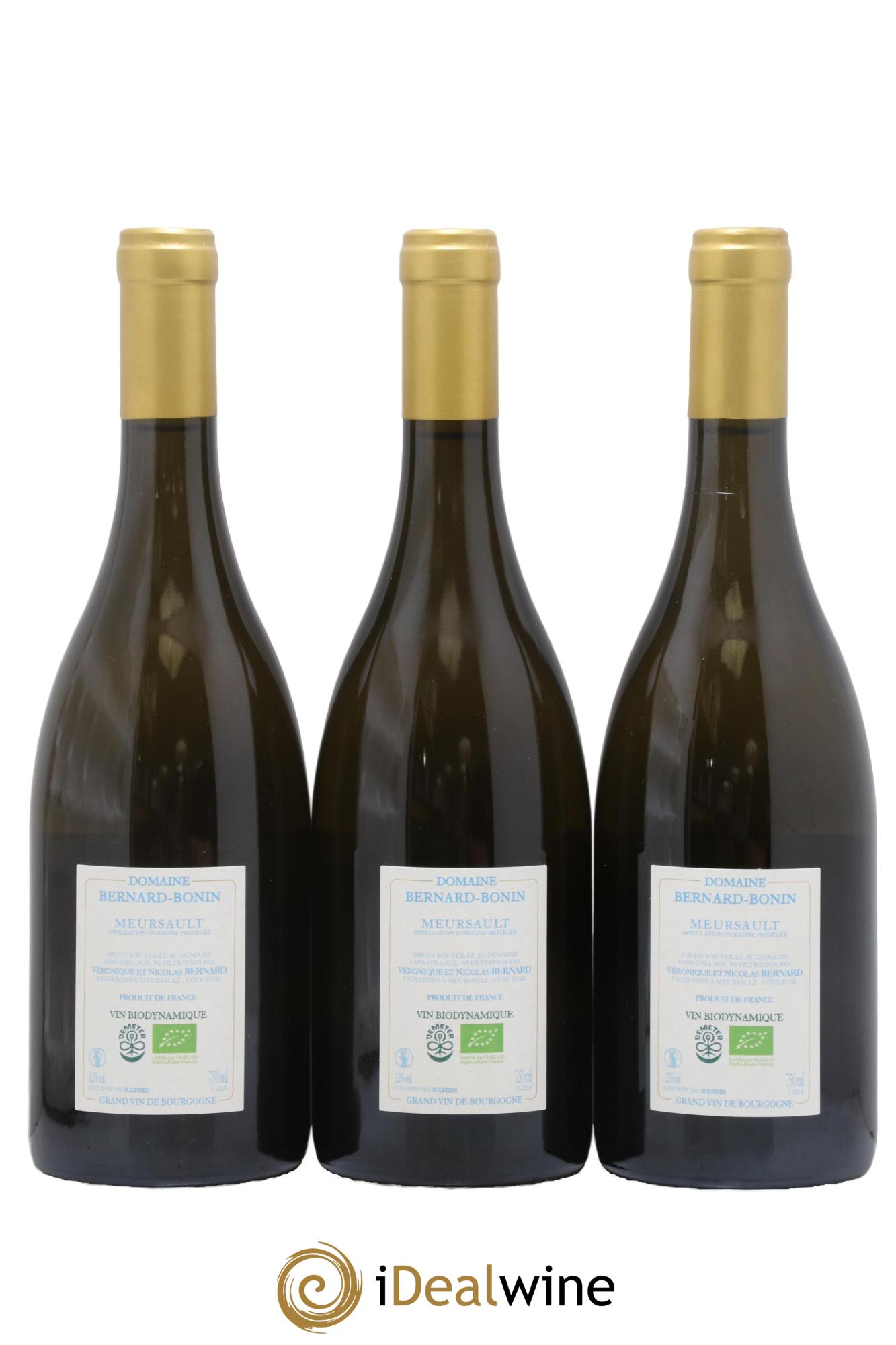 Meursault La Rencontre Bernard Bonin 2022 - Lot of 3 bottles - 1