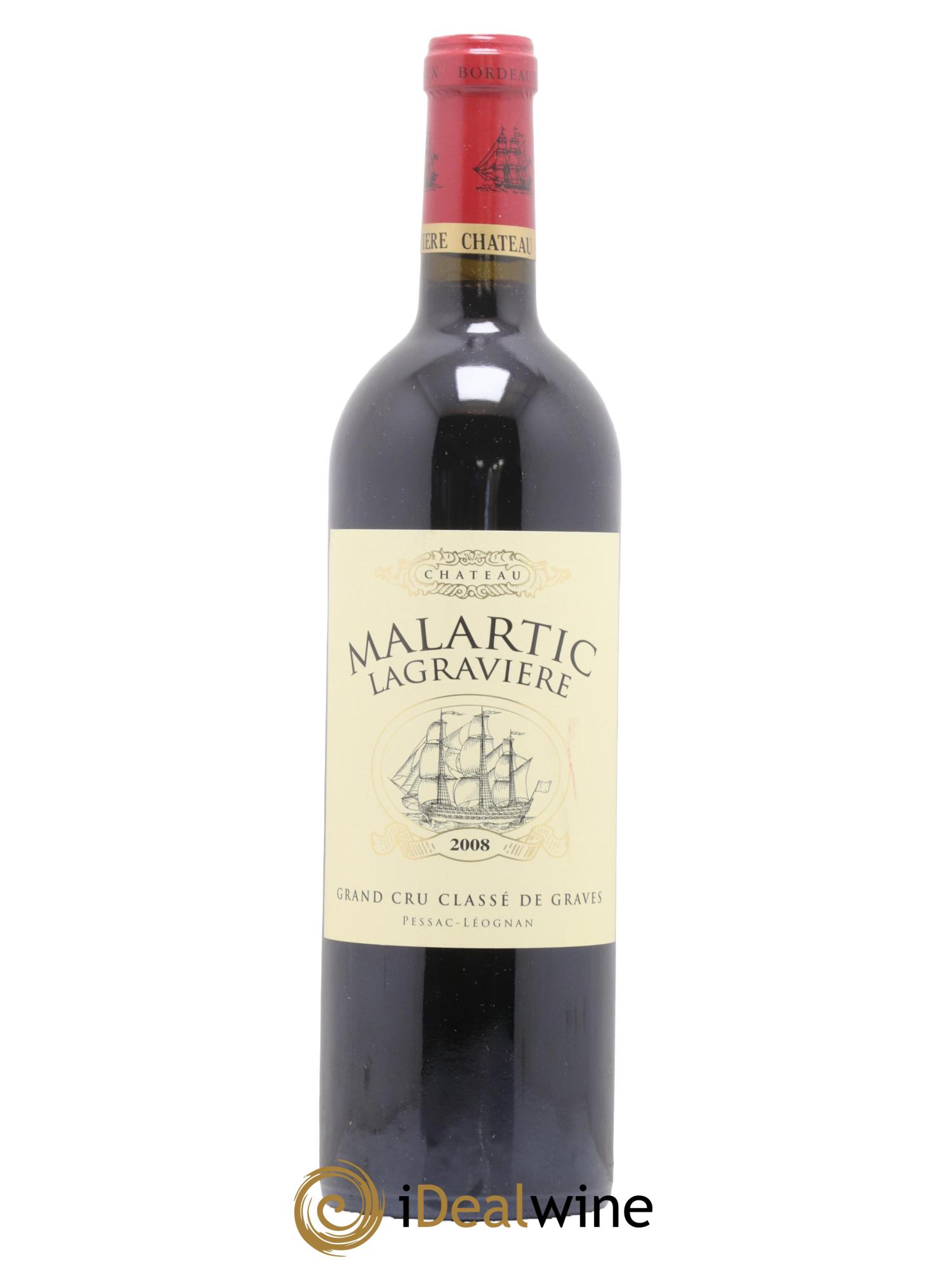 Château Malartic-Lagravière Cru Classé de Graves 2008 - Lot de 1 bouteille - 0