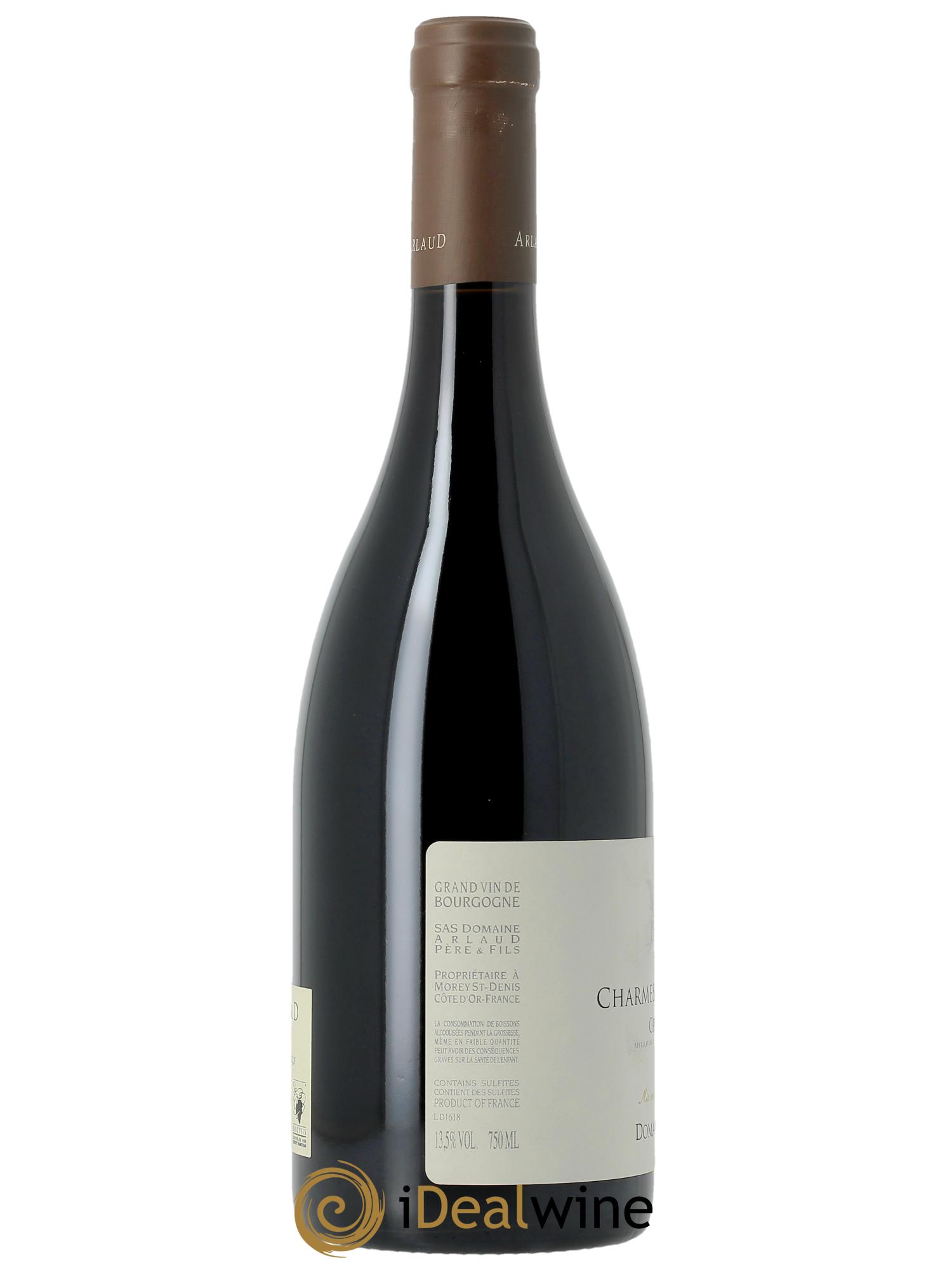 Charmes-Chambertin Grand Cru Arlaud  2016 - Lot de 1 bouteille - 1