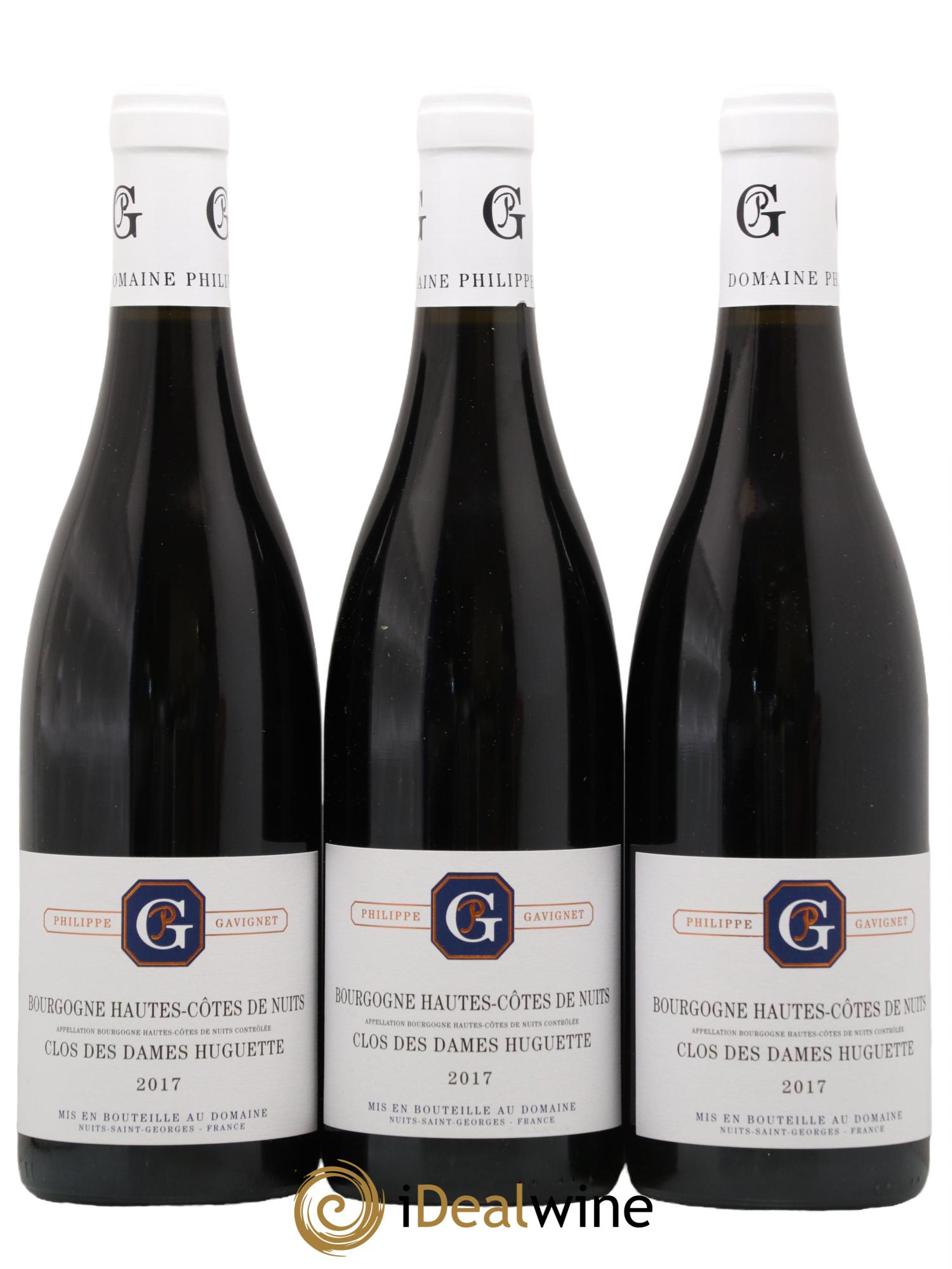 Hautes-Côtes de Nuits Clos des Dames Huguette Domaine Philippe Gavinet 2017 - Lot de 3 bouteilles - 0