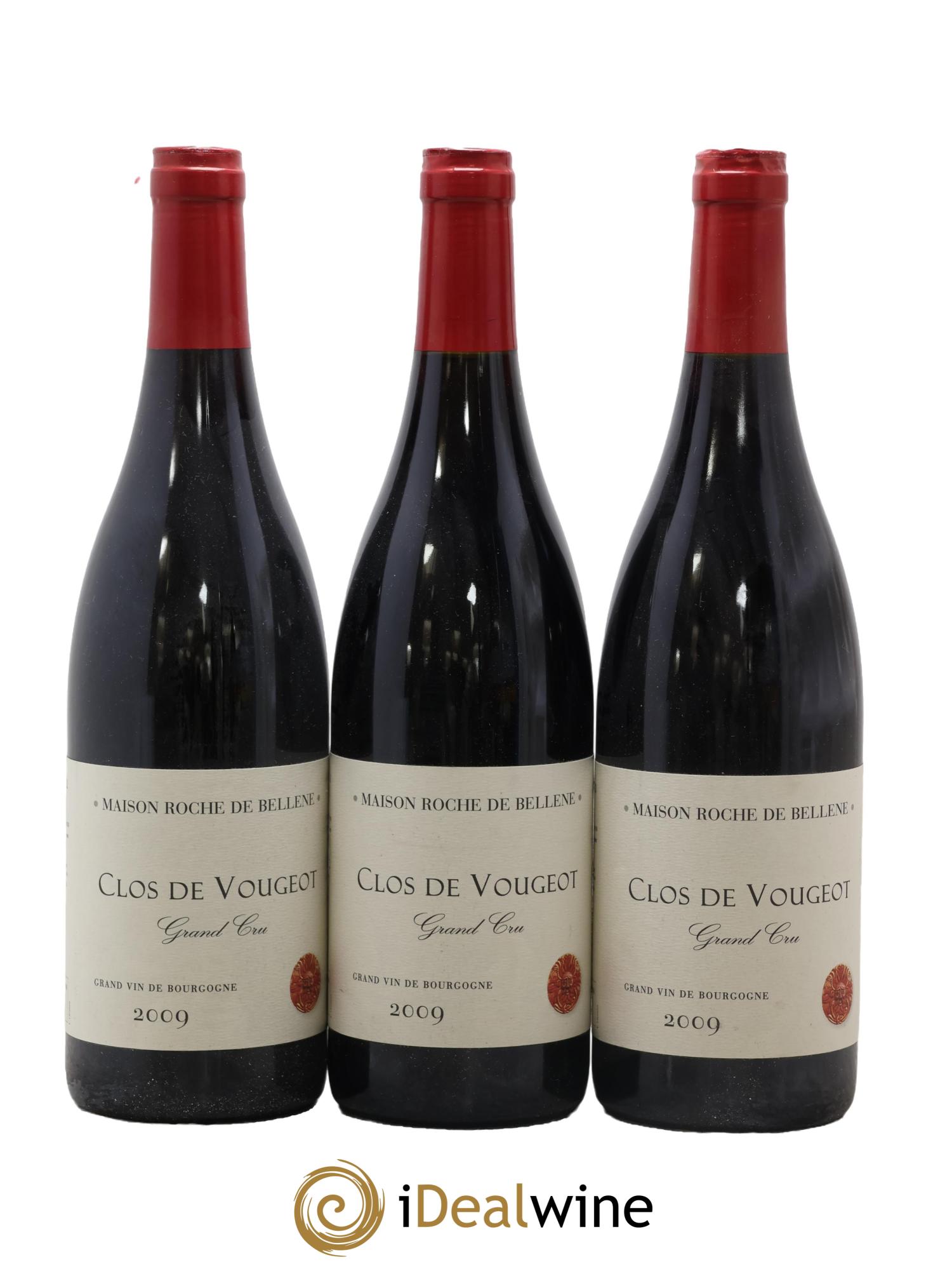 Clos de Vougeot Grand Cru Maison Roche de Bellene 2009 - Posten von 3 Flaschen - 0