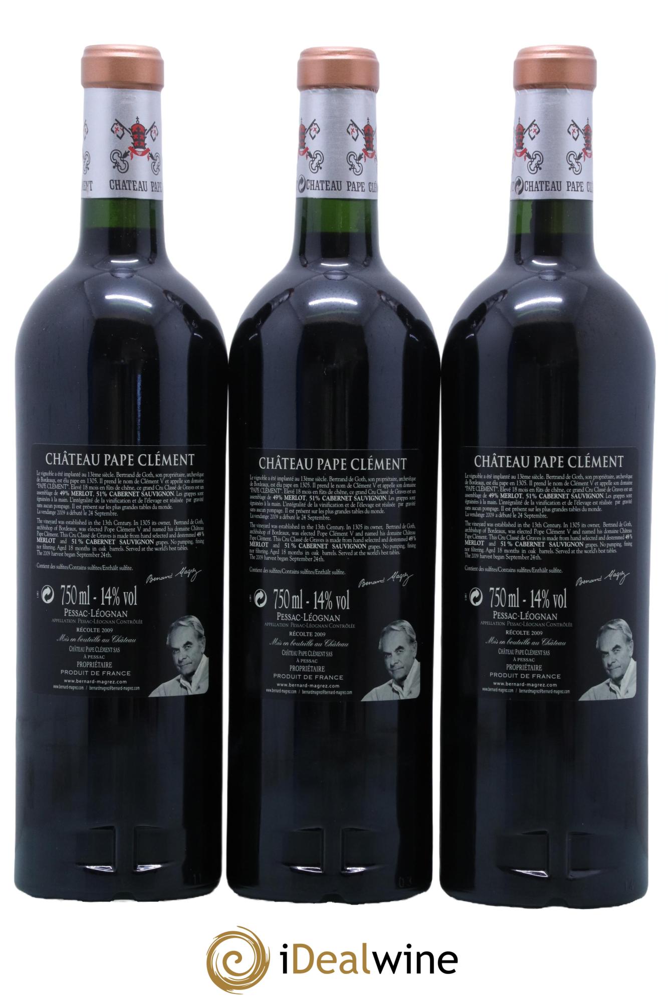 Château Pape Clément Cru Classé de Graves 2009 - Lot of 12 bottles - 2