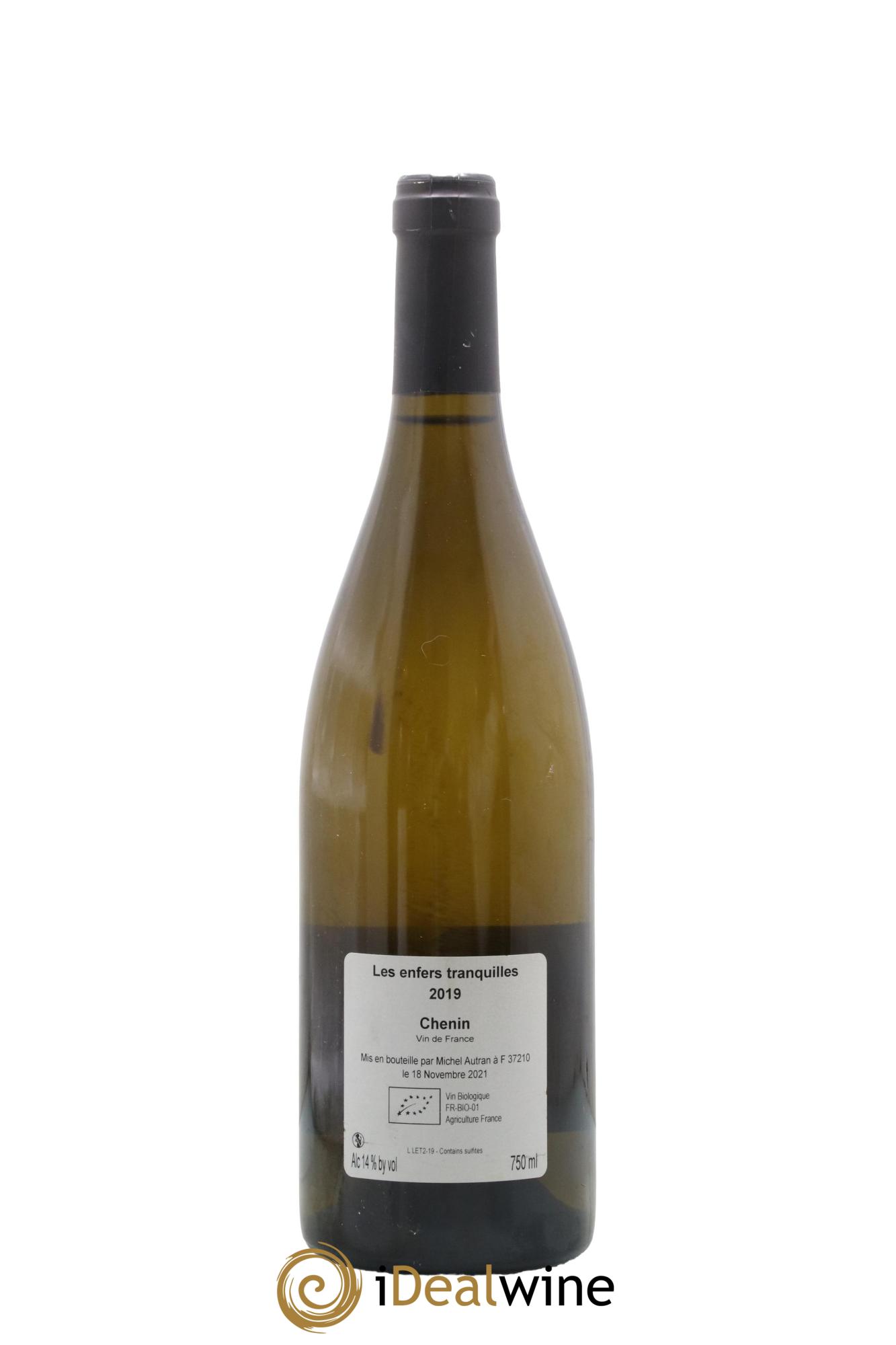 Vin de France Les Enfers Tranquilles Michel Autran 2019 - Lot de 1 bouteille - 1