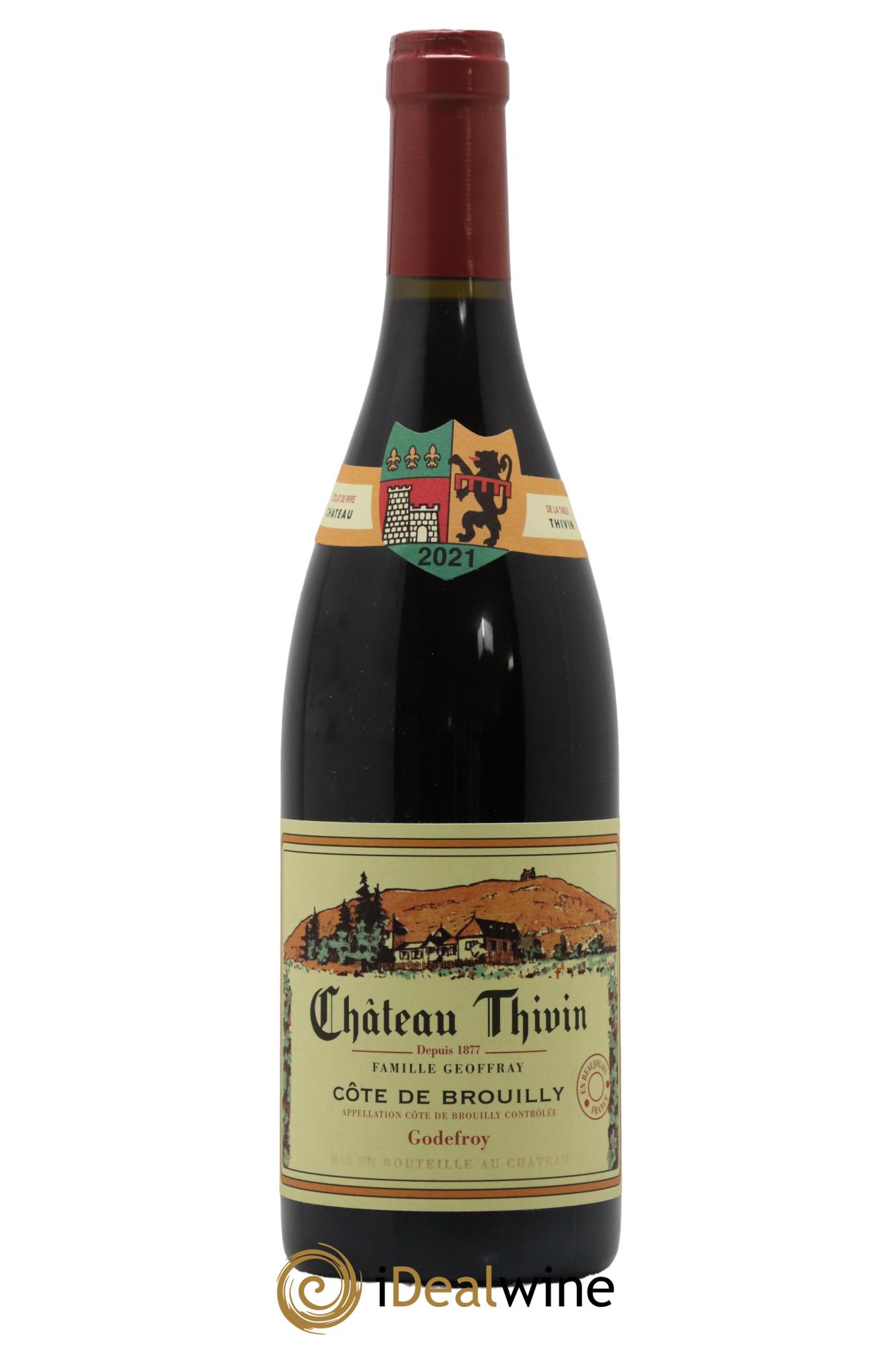 Côte de Brouilly Cuvée Godefroy Château Thivin 2021 - Posten von 1 Flasche - 0