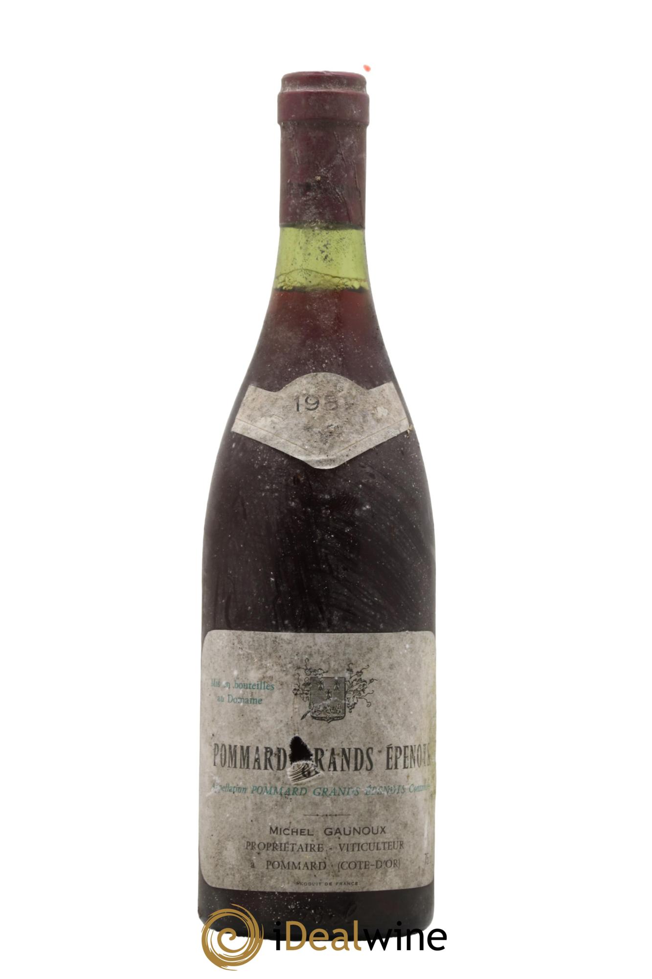 Pommard 1er Cru Grands Epenots Michel Gaunoux 1981 - Lot de 1 bouteille - 0