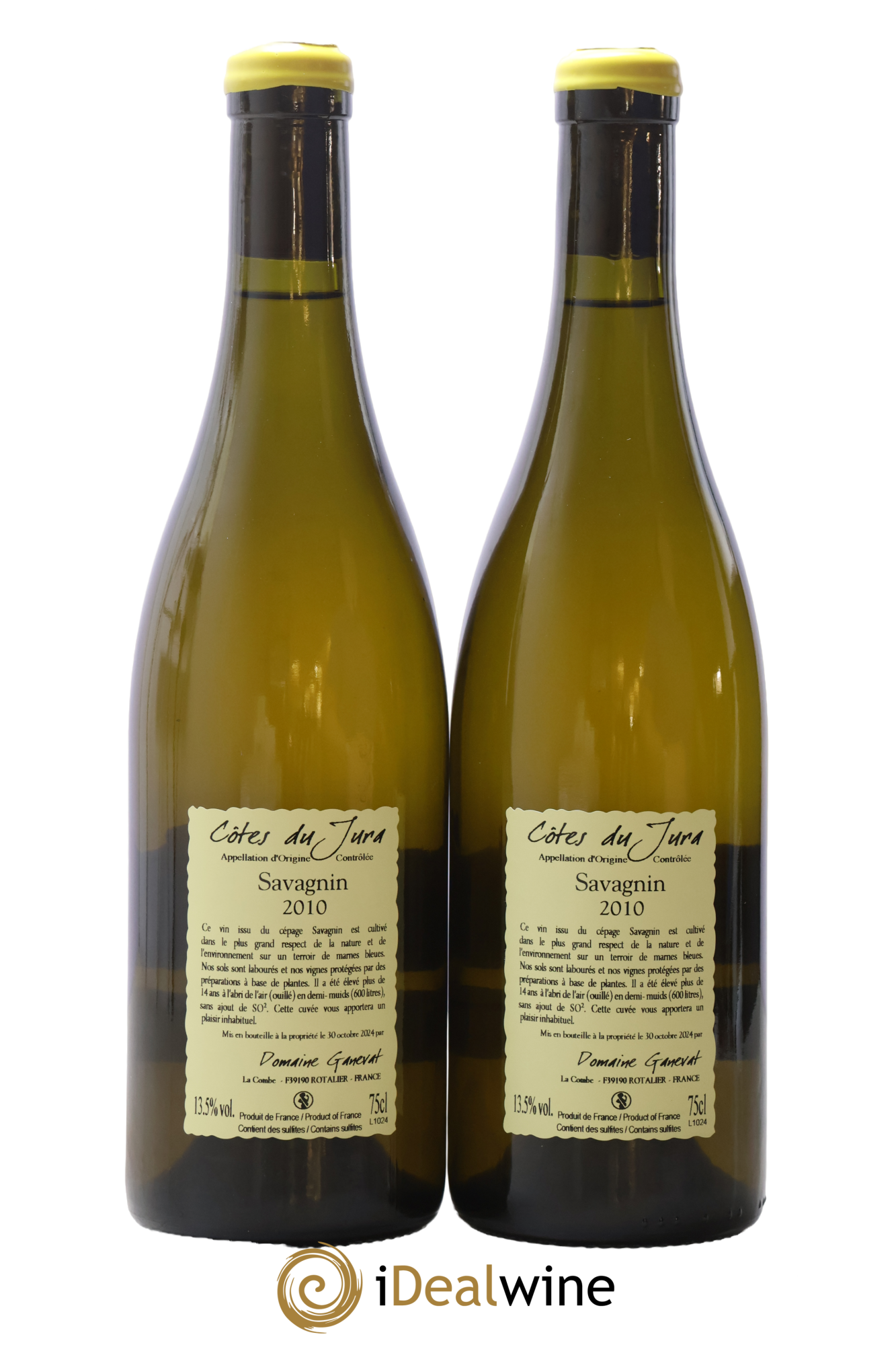 Côtes du Jura Les Vignes de mon Père Jean-François Ganevat (Domaine) 2010 - Lot of 2 bottles - 1