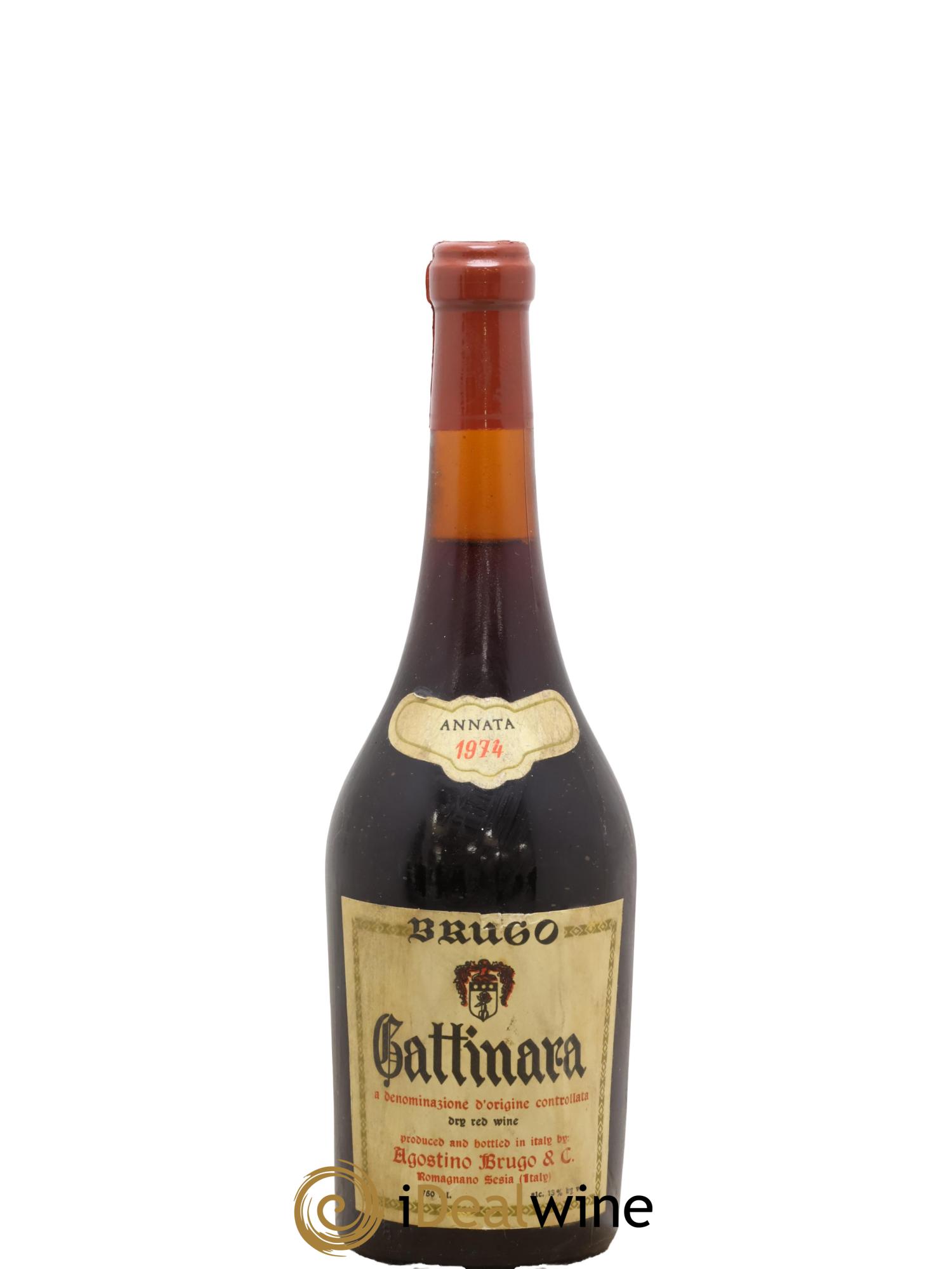 Gattinara DOCG Agostino Brugo 1974 - Lot of 1 bottle - 0