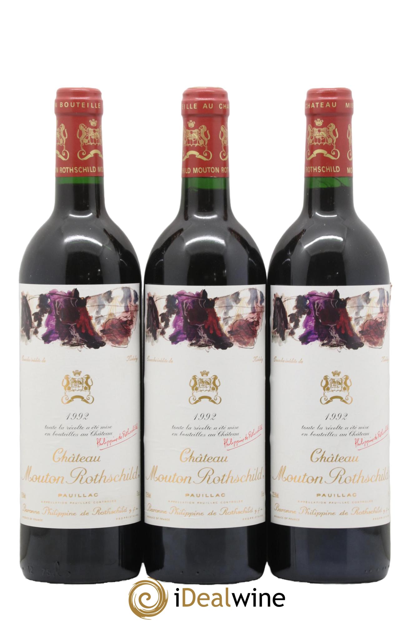 Château Mouton Rothschild 1er Grand Cru Classé 1992 - Lot de 12 bouteilles - 7