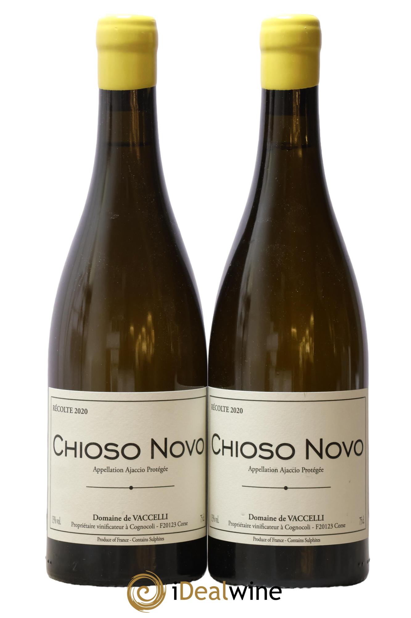 Ajaccio Chioso Novo Vaccelli 2020 - Lot de 2 bouteilles - 0