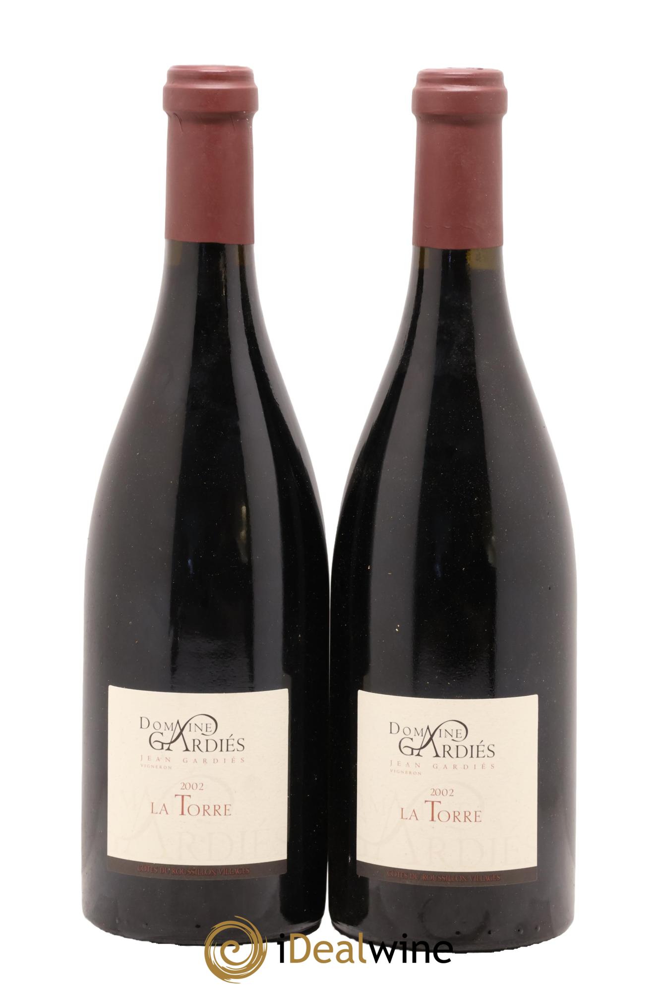 Côtes du Roussillon Gardiés (Domaine) La Torre 2002 - Lot of 2 bottles - 0