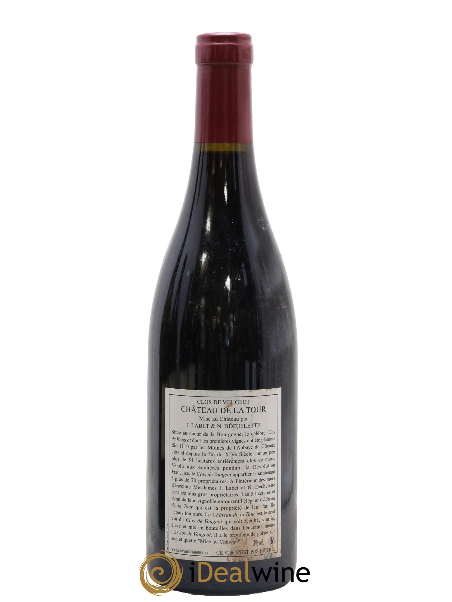 Clos de Vougeot Grand Cru Château de La Tour 2010 - Lot of 1 bottle - 1