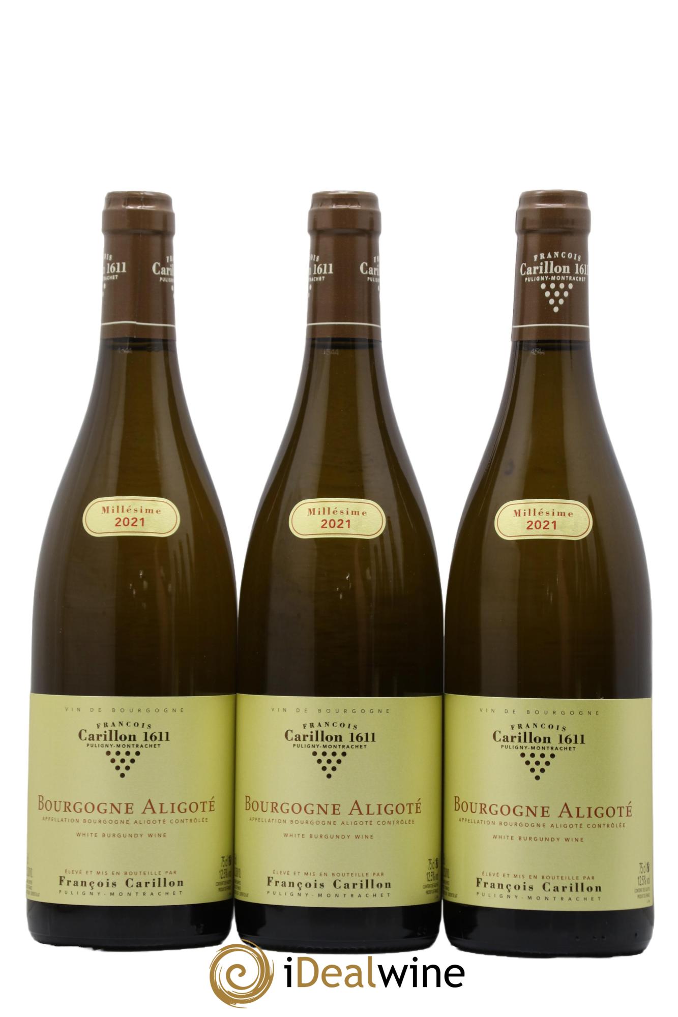 Bourgogne Aligoté François Carillon 2021 - Lot de 3 bouteilles - 0