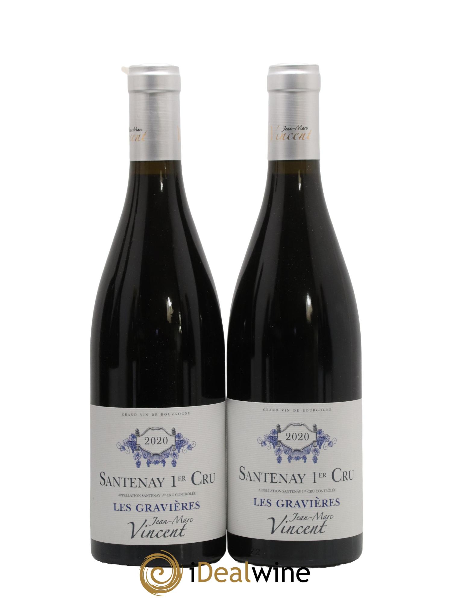 Santenay 1er Cru Les Gravières Jean-Marc Vincent (Domaine) 2020 - Lot de 2 bouteilles - 0