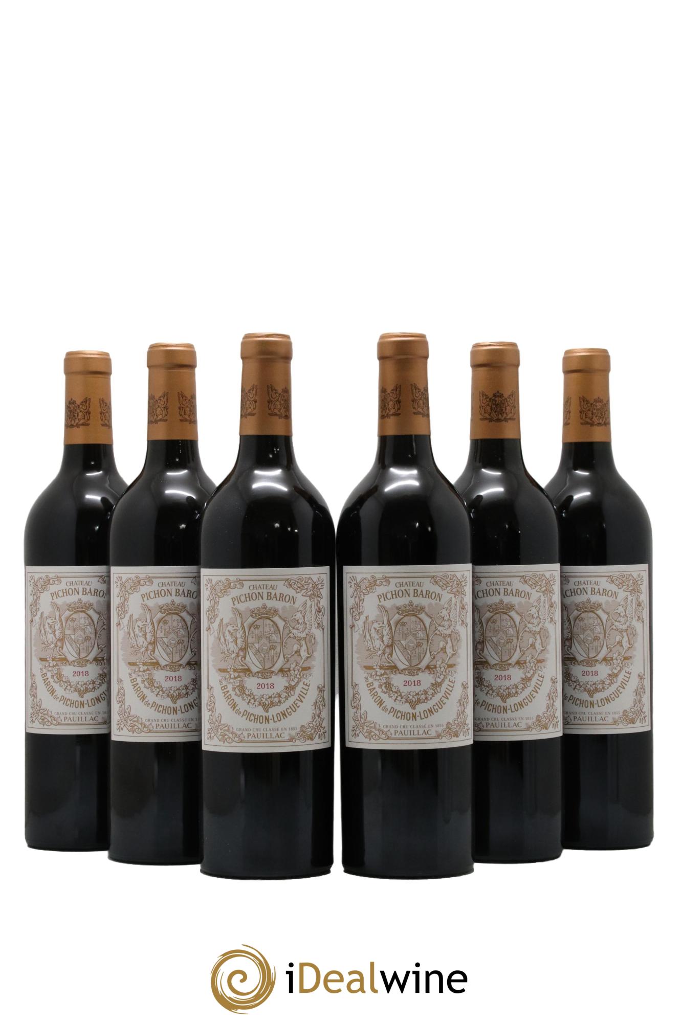 Pichon Longueville Baron 2ème Grand Cru Classé  2018 - Lotto di 6 bottiglie - 0