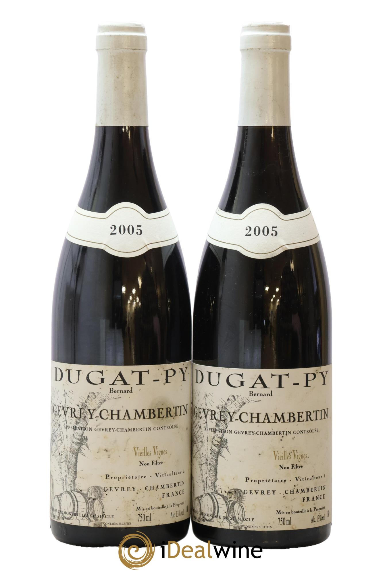 Gevrey-Chambertin Vieilles Vignes Dugat-Py 2005 - Lot of 2 bottles - 0