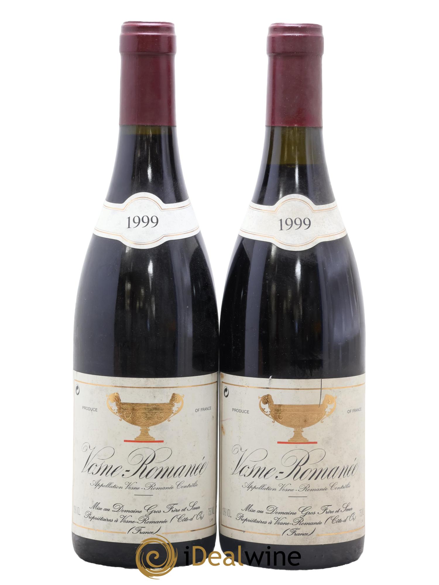 Vosne-Romanée Gros Frère & Soeur 1999 - Lot de 2 bouteilles - 0