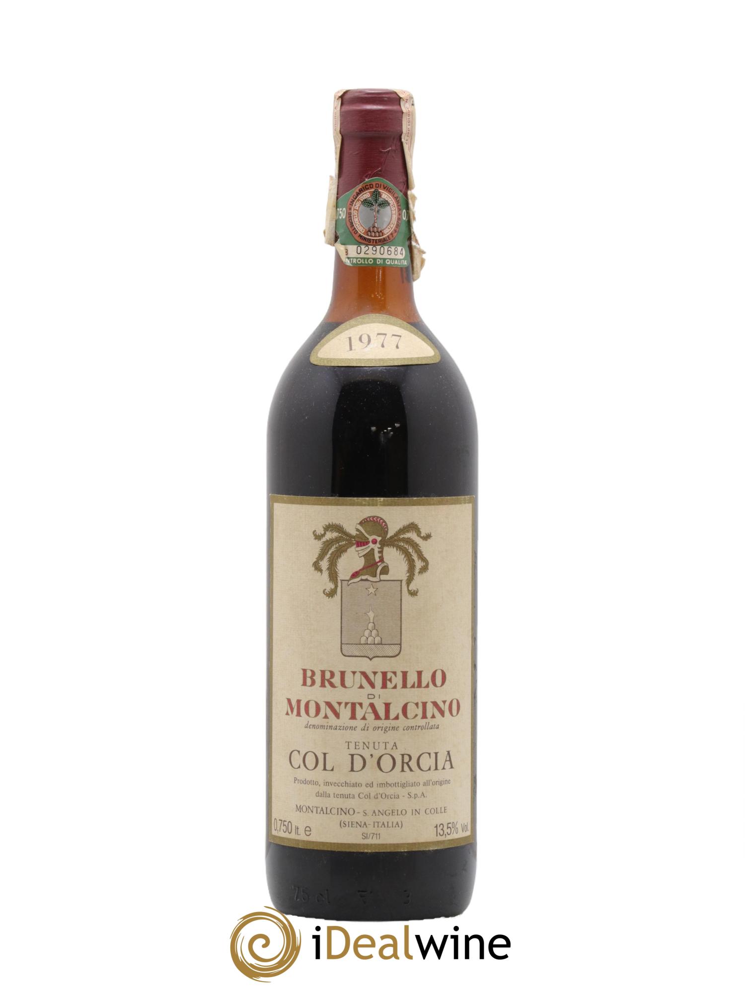 Brunello di Montalcino DOCG Tenuta Col d'Orcia 1977 - Lot de 1 bouteille - 0