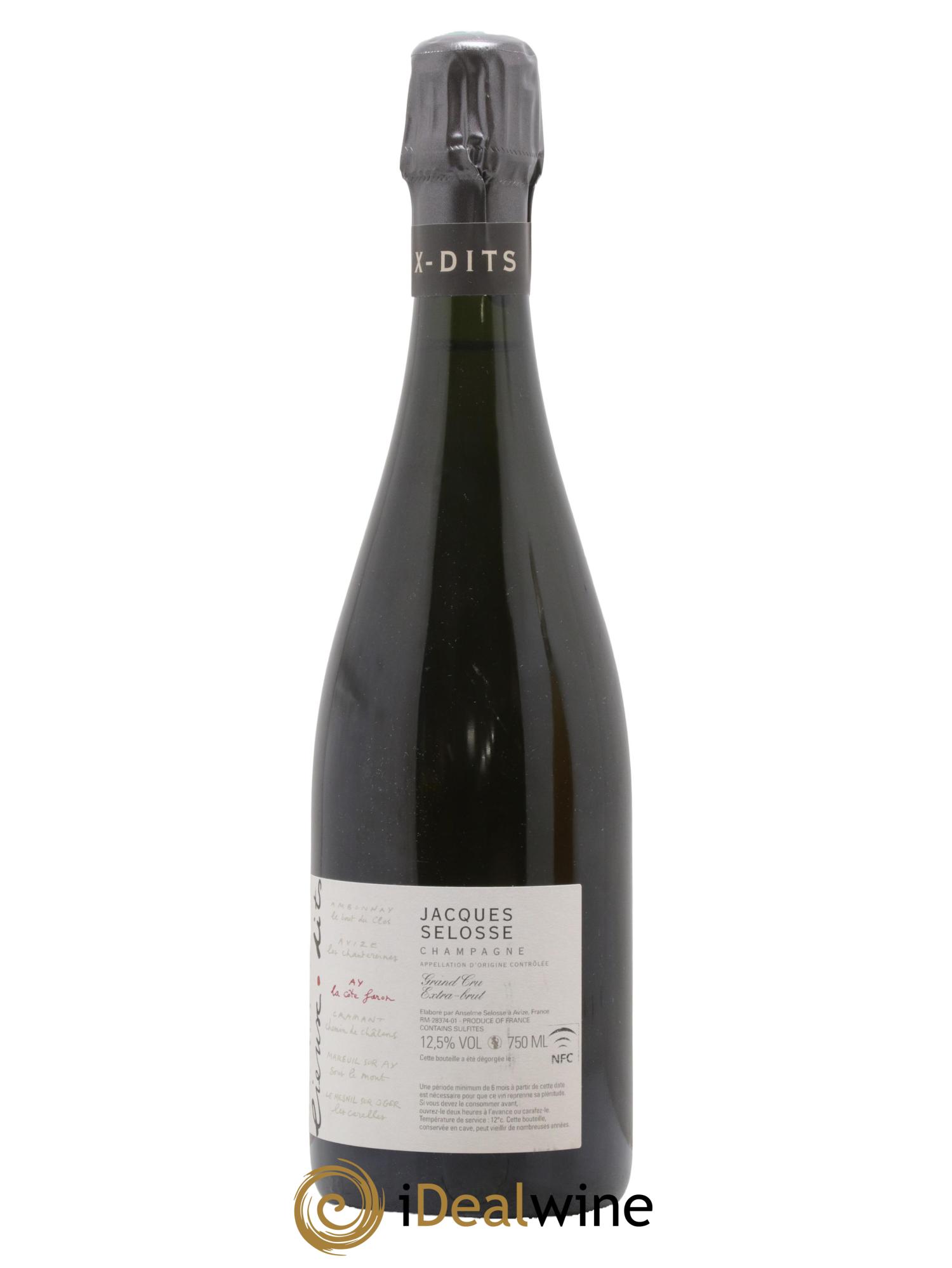 La Côte Faron Blanc de Noirs Grand Cru Extra-Brut Jacques Selosse - Lot de 1 bouteille - 1