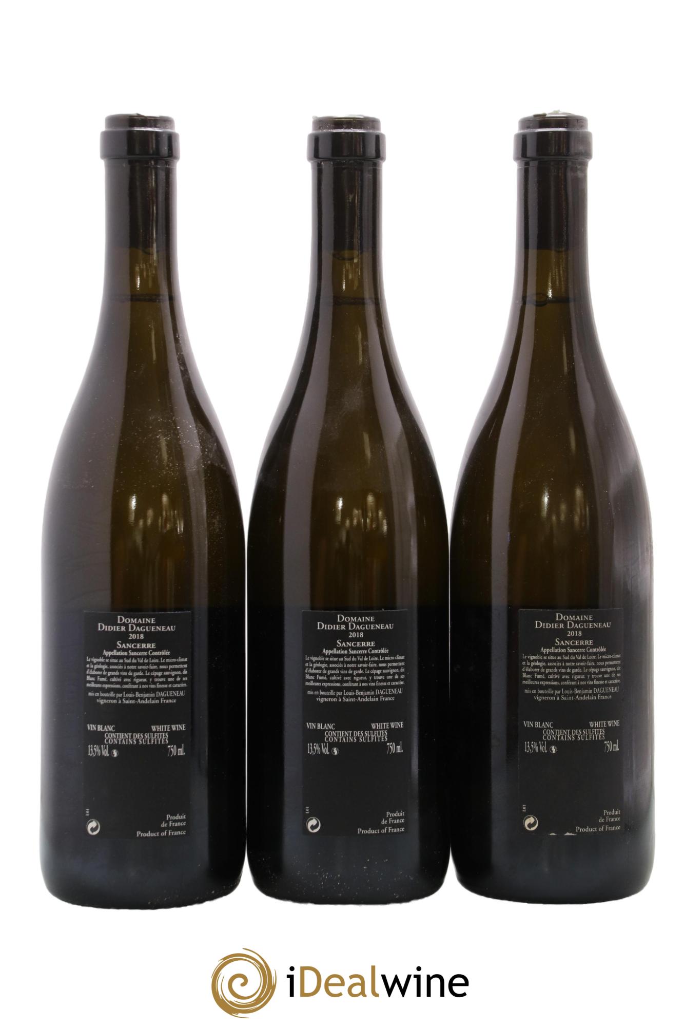 Sancerre Le Mont Damné Chavignol Dagueneau (Domaine Didier - Louis-Benjamin) 2018 - Lot de 3 bouteilles - 1