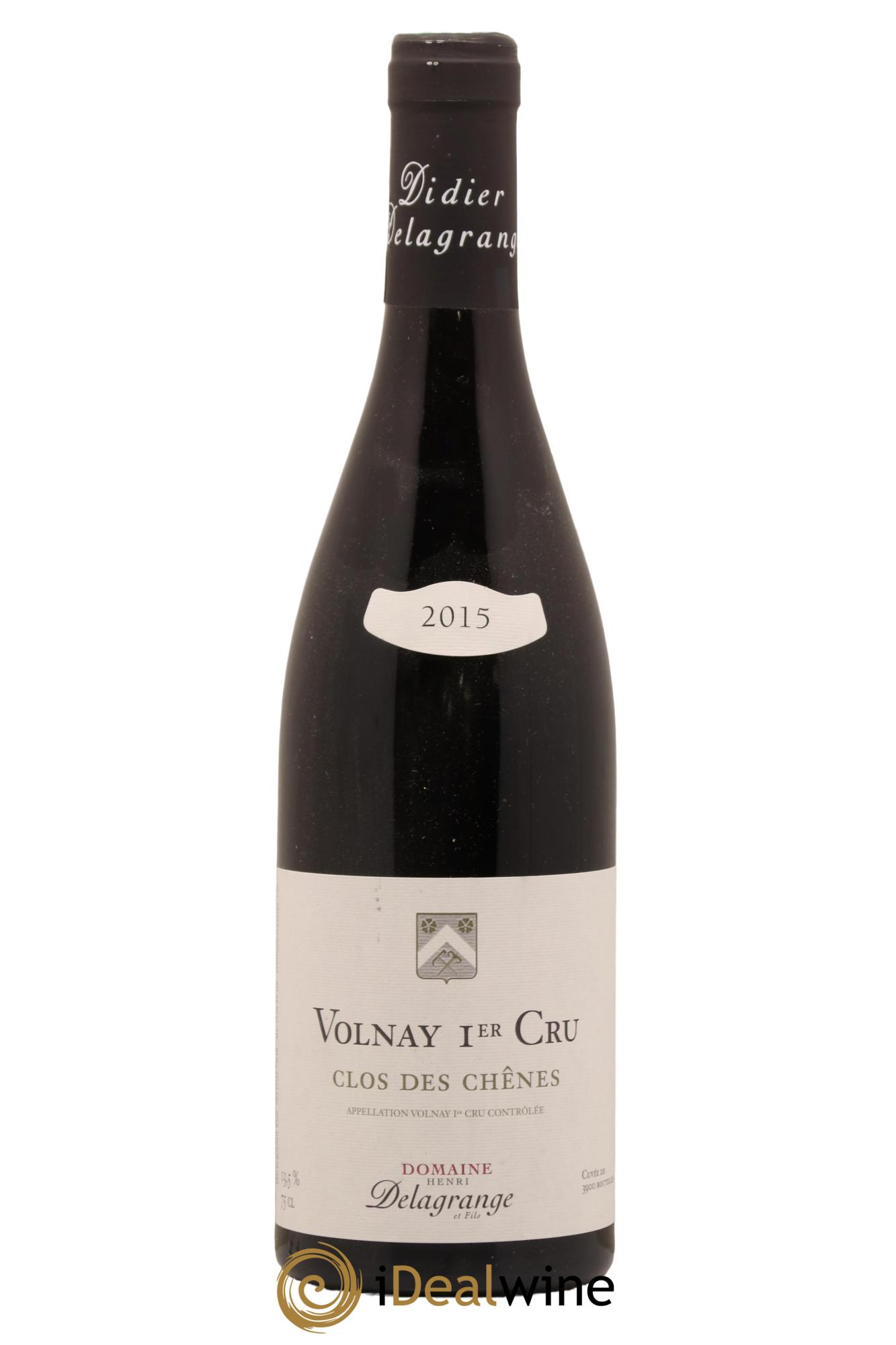 Volnay 1er Cru Clos Des Chenes Domaine Henri Delagrange 2015 - Lot de 1 bouteille - 0