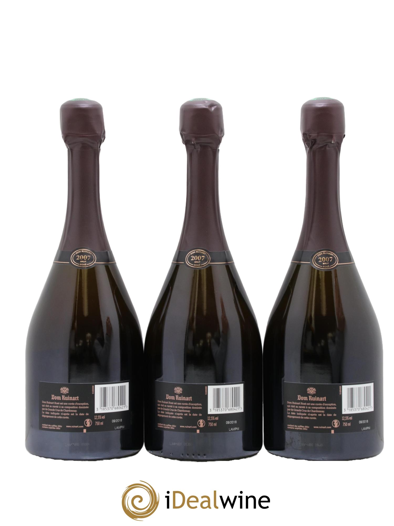 Dom Ruinart Brut Ruinart 2007 - Lot of 3 bottles - 1