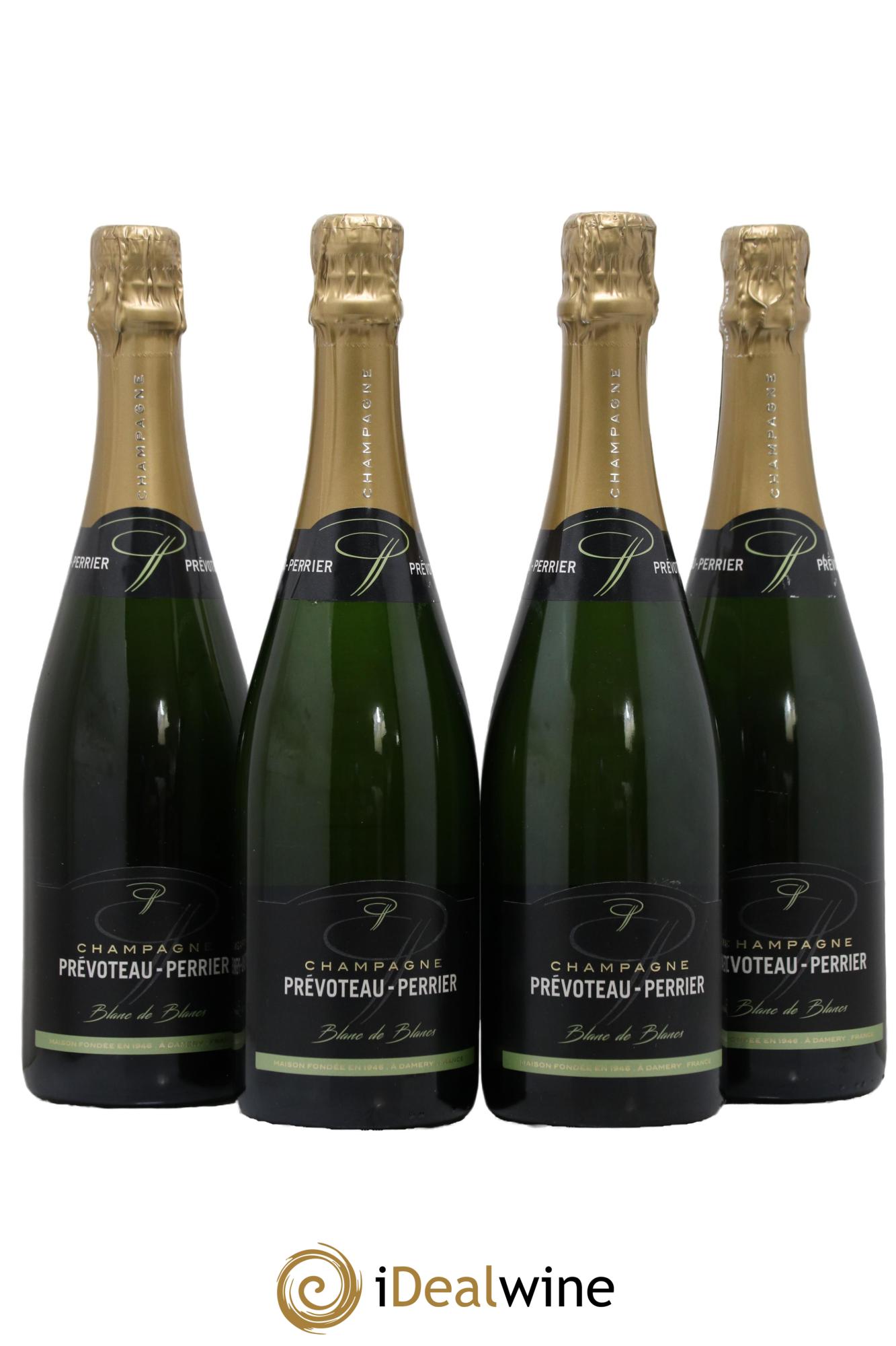Champagne Blanc de Blancs Prévoteau Perrier - Lot de 4 bouteilles - 0