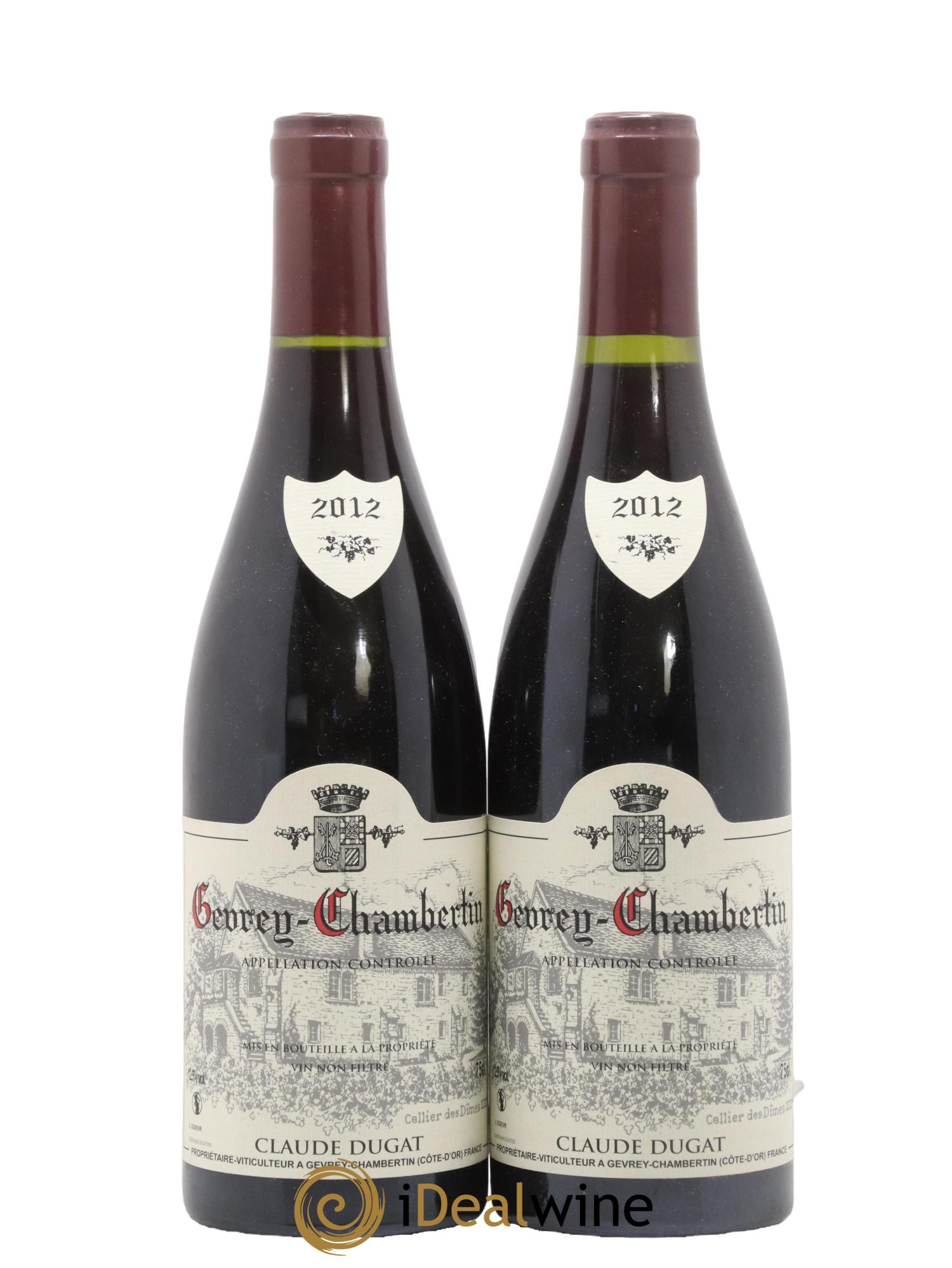 Gevrey-Chambertin Claude Dugat 2012 - Posten von 2 Flaschen - 0