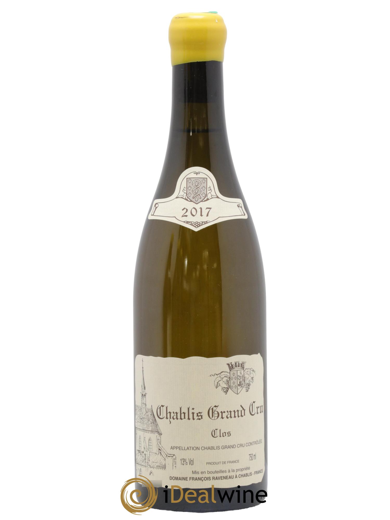 Chablis Grand Cru Clos Raveneau (Domaine) 2017 - Lot de 1 bouteille - 0