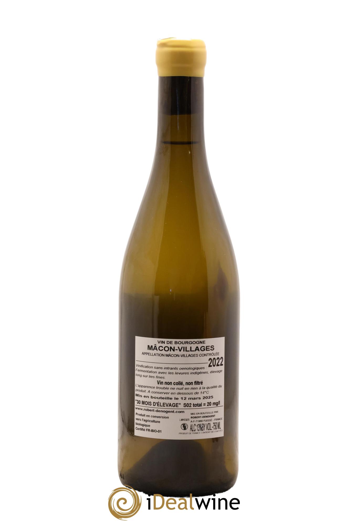 Mâcon-Villages Les Sardines Robert Denogent (Domaine) 2022 - Lotto di 1 bottiglia - 1