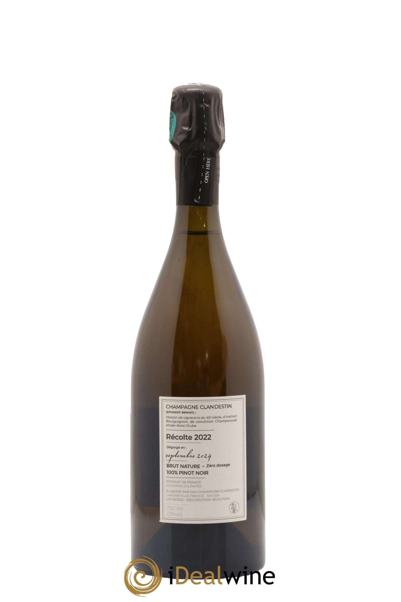 Boréal Brut Nature Clandestin 2022 - Lote de 1 botella - 1