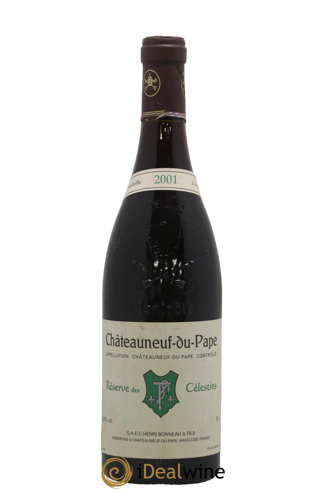 Châteauneuf-du-Pape Réserve des Célestins Henri Bonneau & Fils 2001 - Lot of 1 bottle - 0
