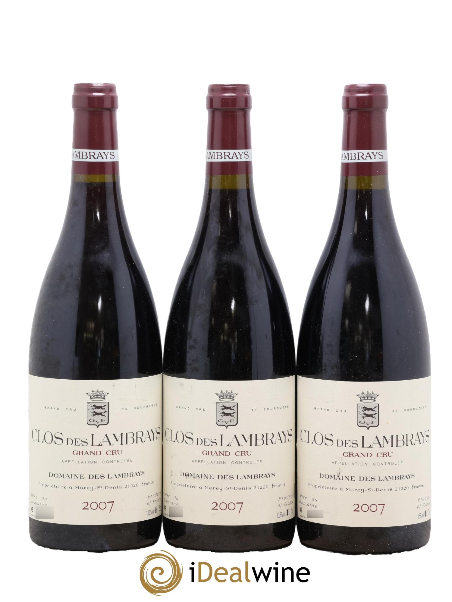 Clos des Lambrays Grand Cru Domaine des Lambrays 2007 - Lot de 6 bouteilles - 2