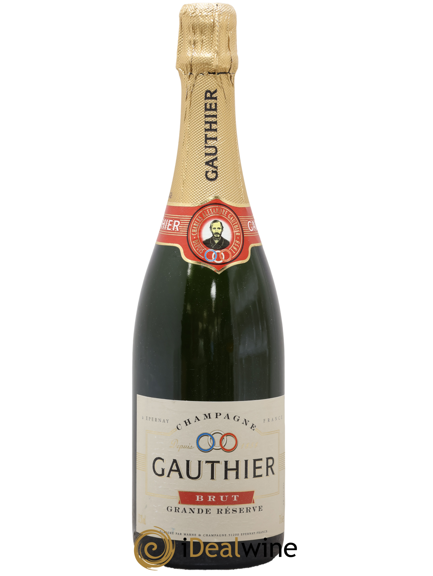 Champagne Brut Grande Réserve Gauthier - Lot de 1 bouteille - 0