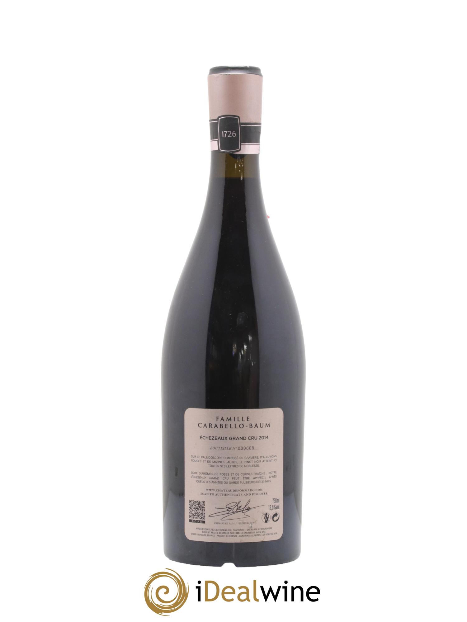 Echezeaux Grand Cru Chateau de Pommard 2014 - Lot de 1 bouteille - 1
