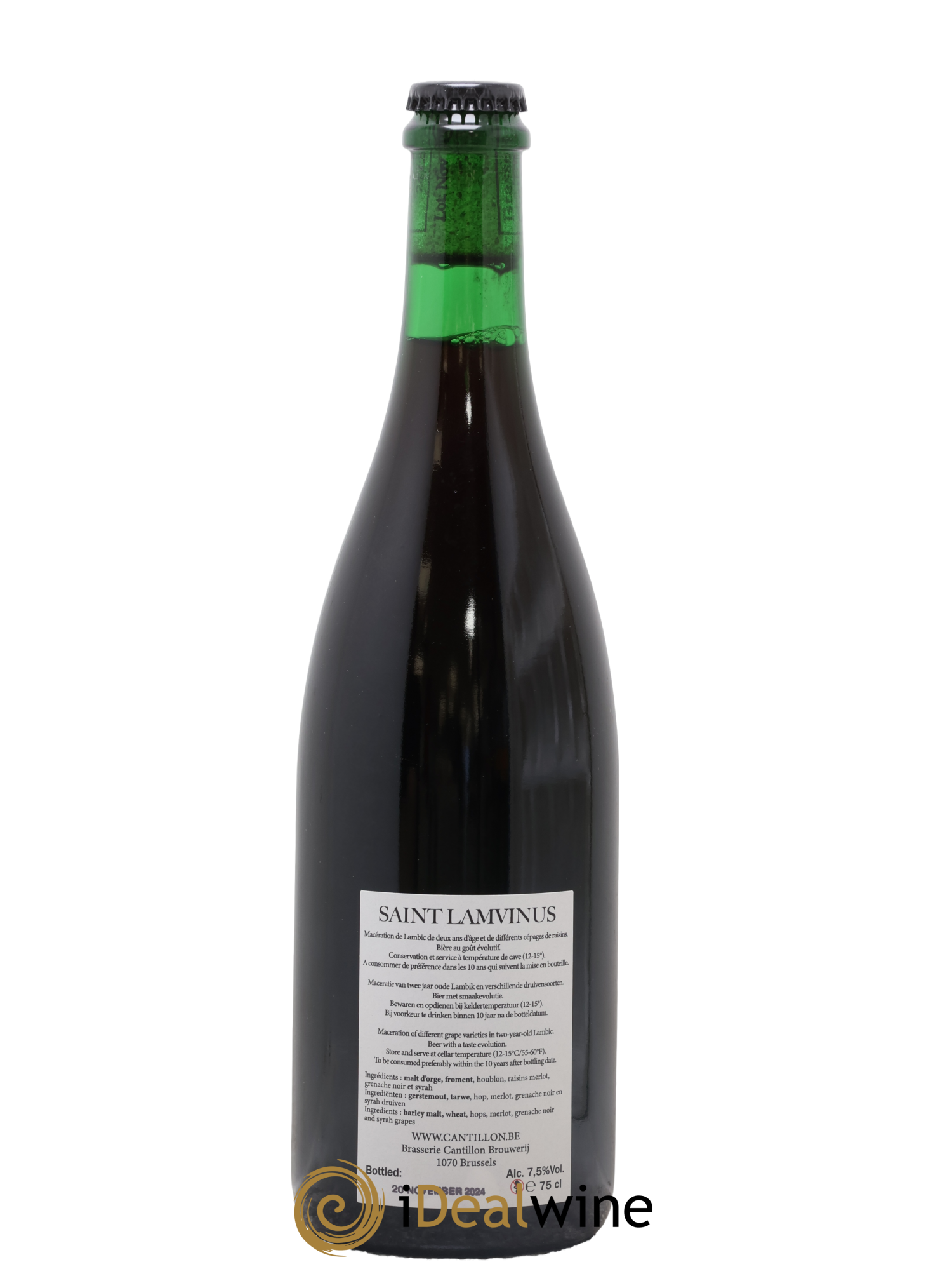 Bière Gueuze Cantillon Saint-Lamvinus Bottled 2024 - Lotto di 1 bottiglia - 1