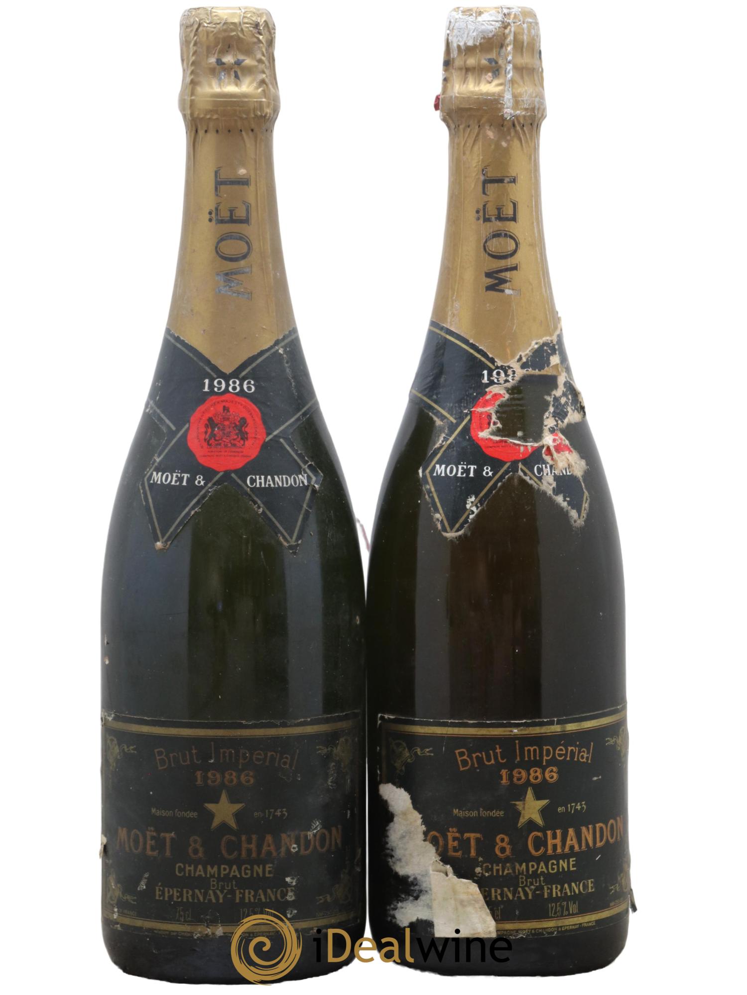 Impérial Brut Moët et Chandon 1986 - Lot de 2 bouteilles - 0