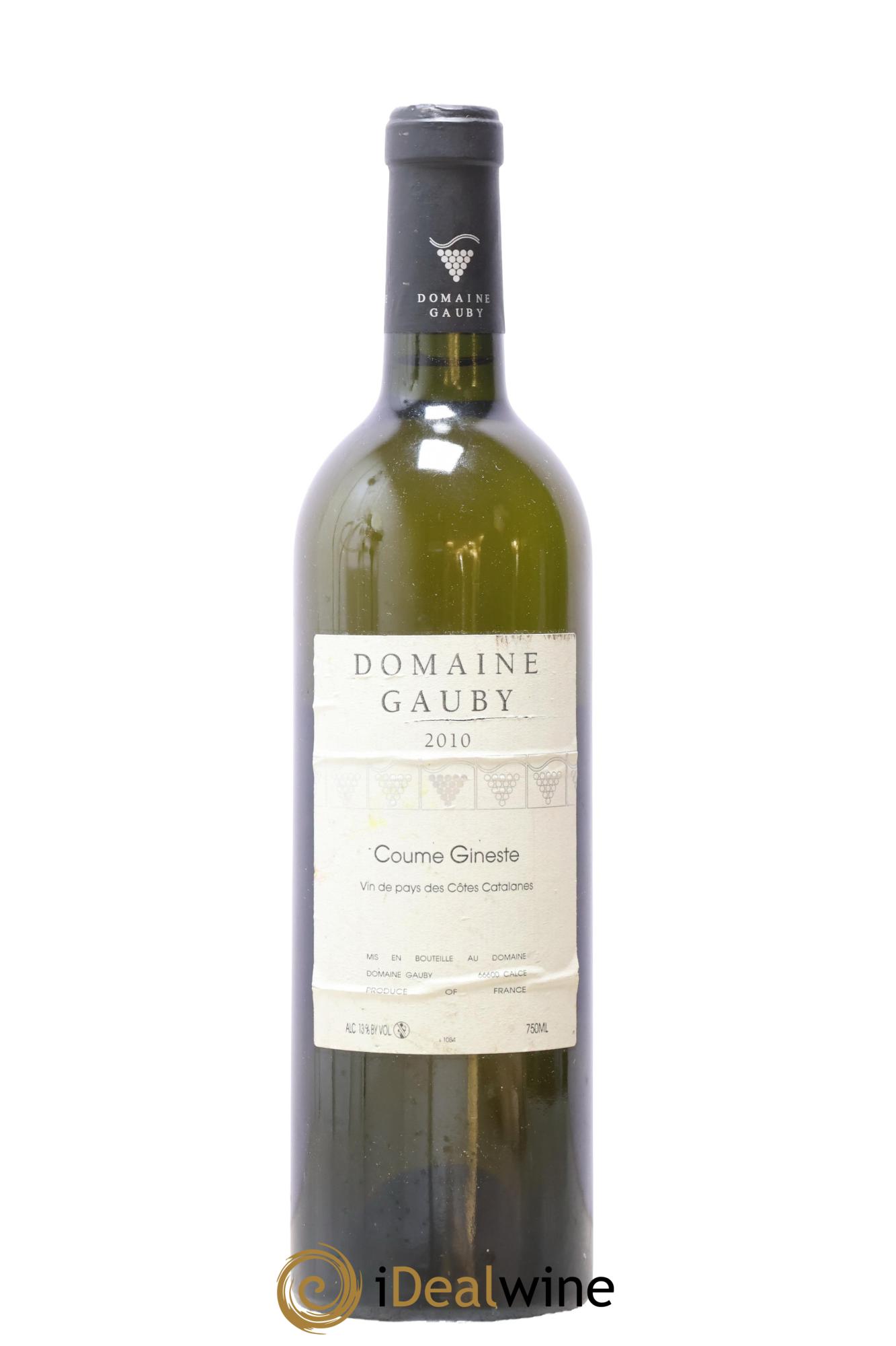 Côtes Catalanes Coume Gineste Gauby (Domaine) 2010 - Lot de 1 bouteille - 0