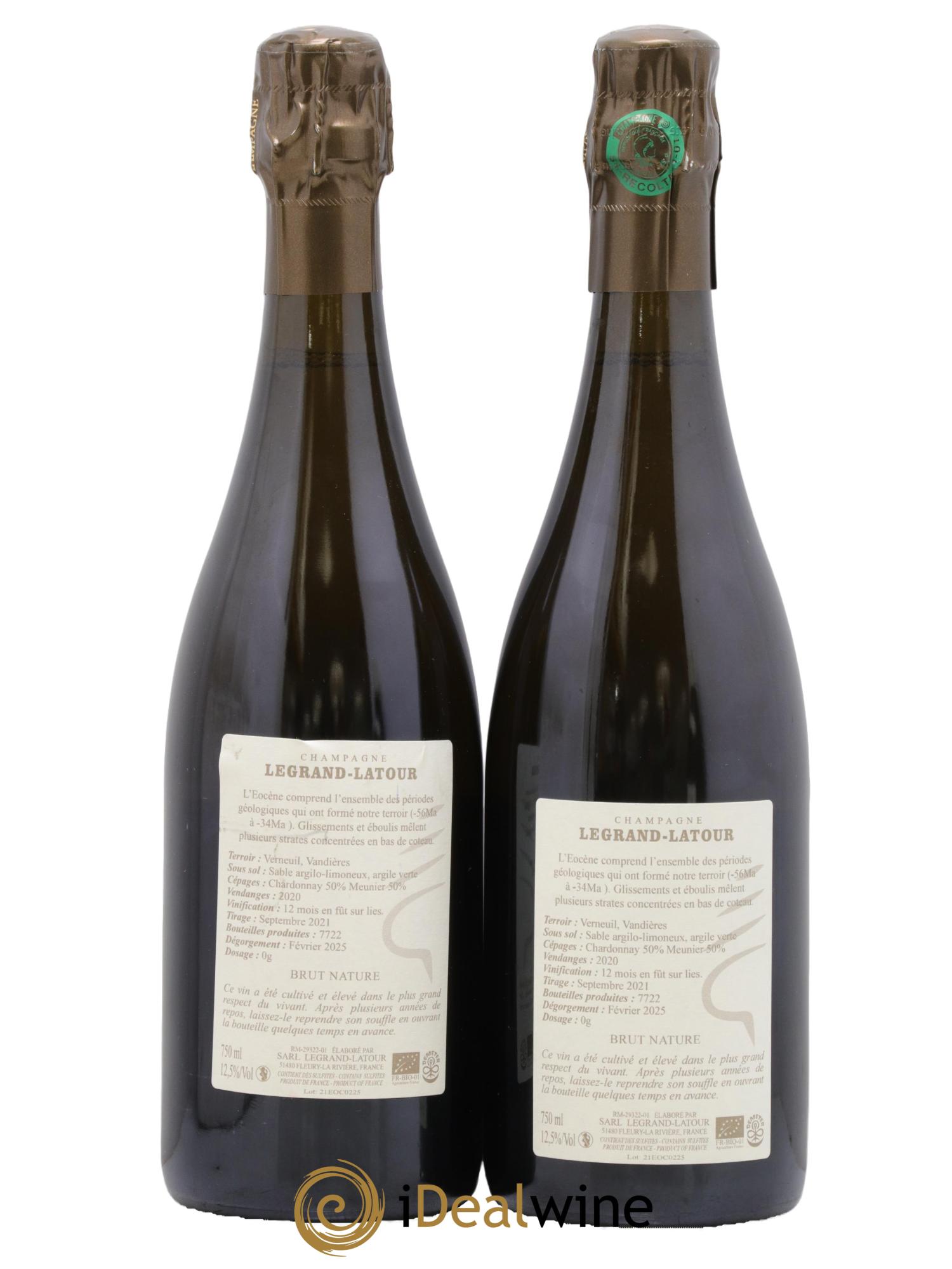 Eocène Brut Nature Legrand Latour 2020 - Lot of 2 bottles - 1