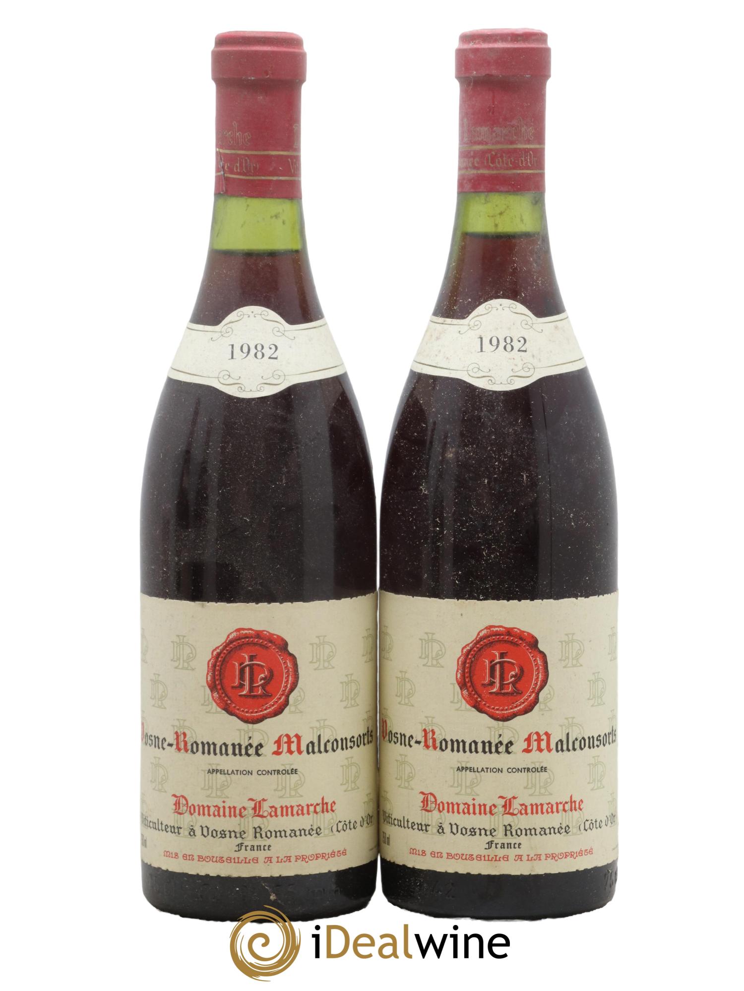 Vosne-Romanée 1er Cru Les Malconsorts Lamarche (Domaine) 1982 - Lot de 2 bouteilles - 0