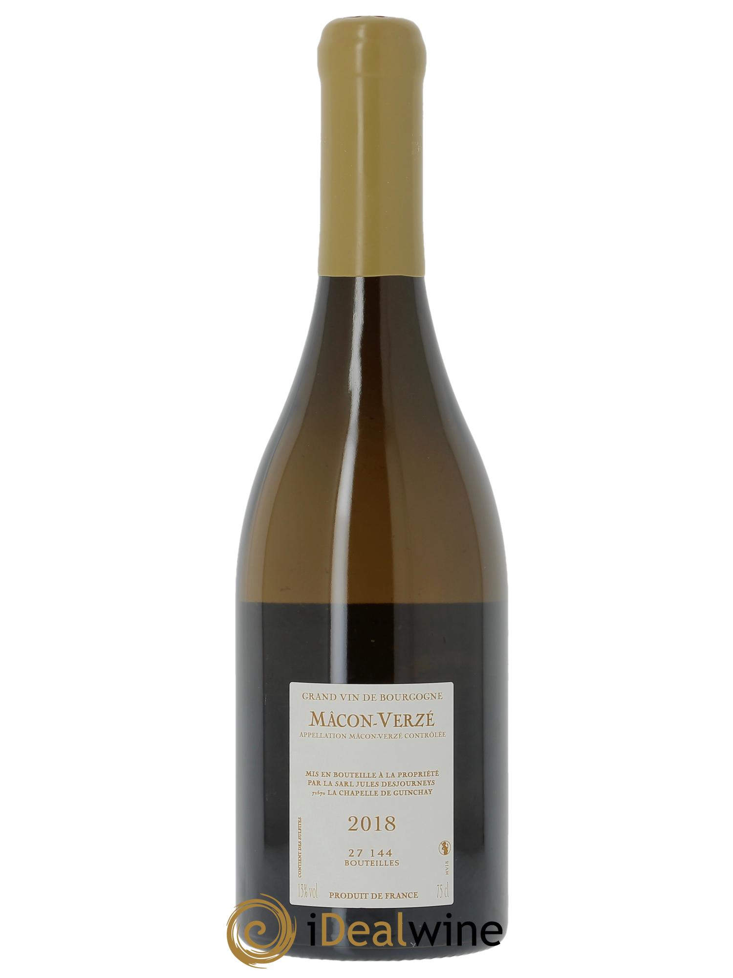 Mâcon-Verzé Jules Desjourneys 2018 - Lote de 1 botella - 1