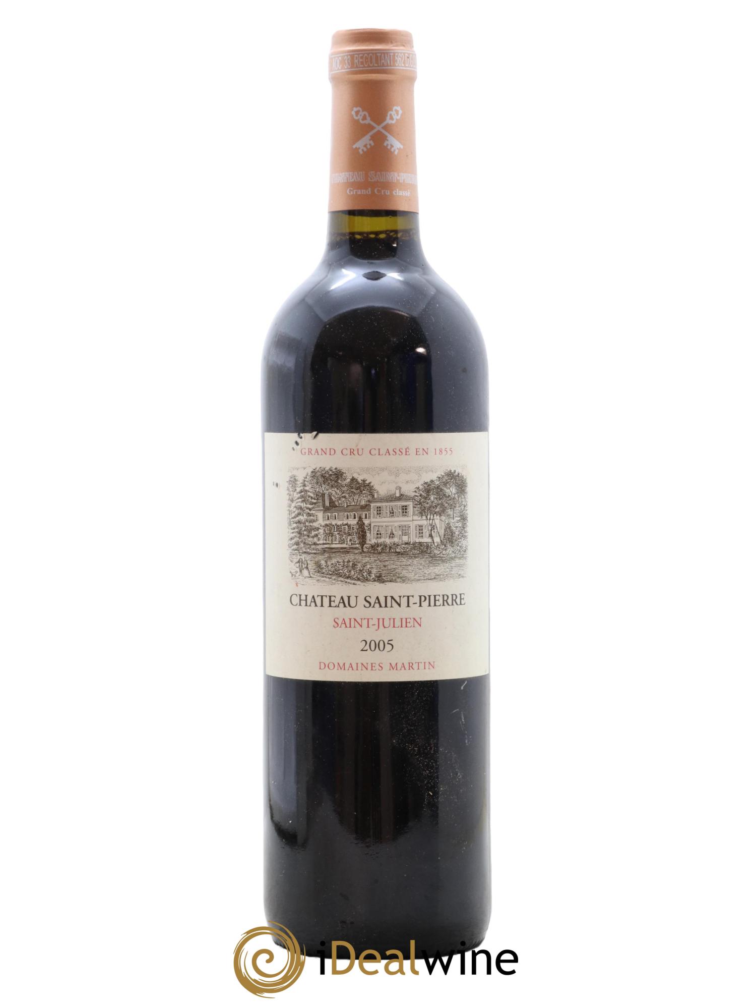 Château Saint-Pierre 4ème Grand Cru Classé 2005 - Lot de 1 bouteille - 0