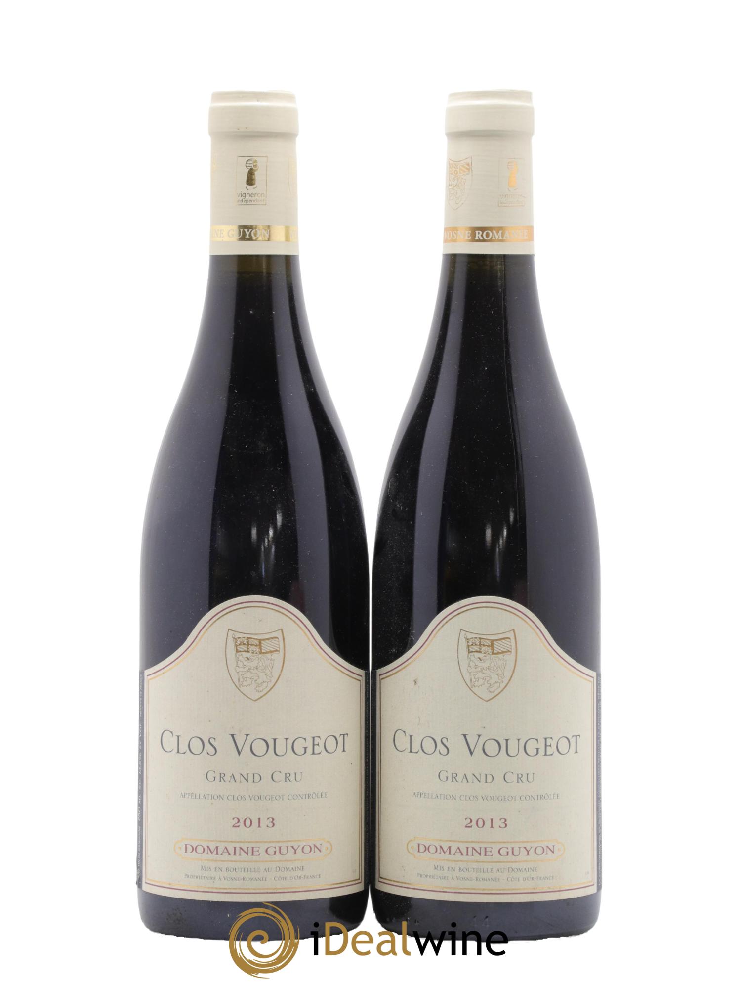 Clos de Vougeot Grand Cru Guyon (Domaine) 2013 - Lot de 2 bouteilles - 0