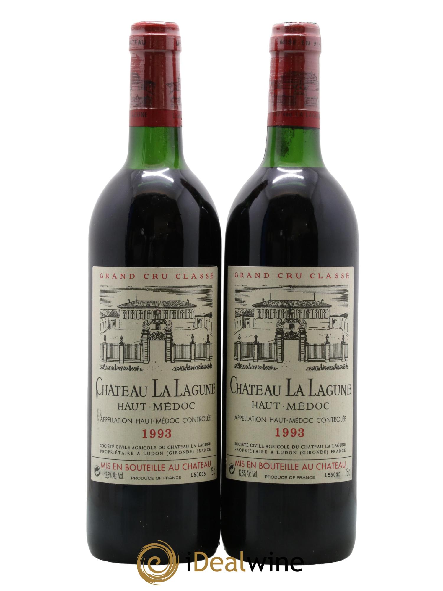 Château la Lagune 3ème Grand Cru Classé 1993 - Lot de 2 bouteilles - 0